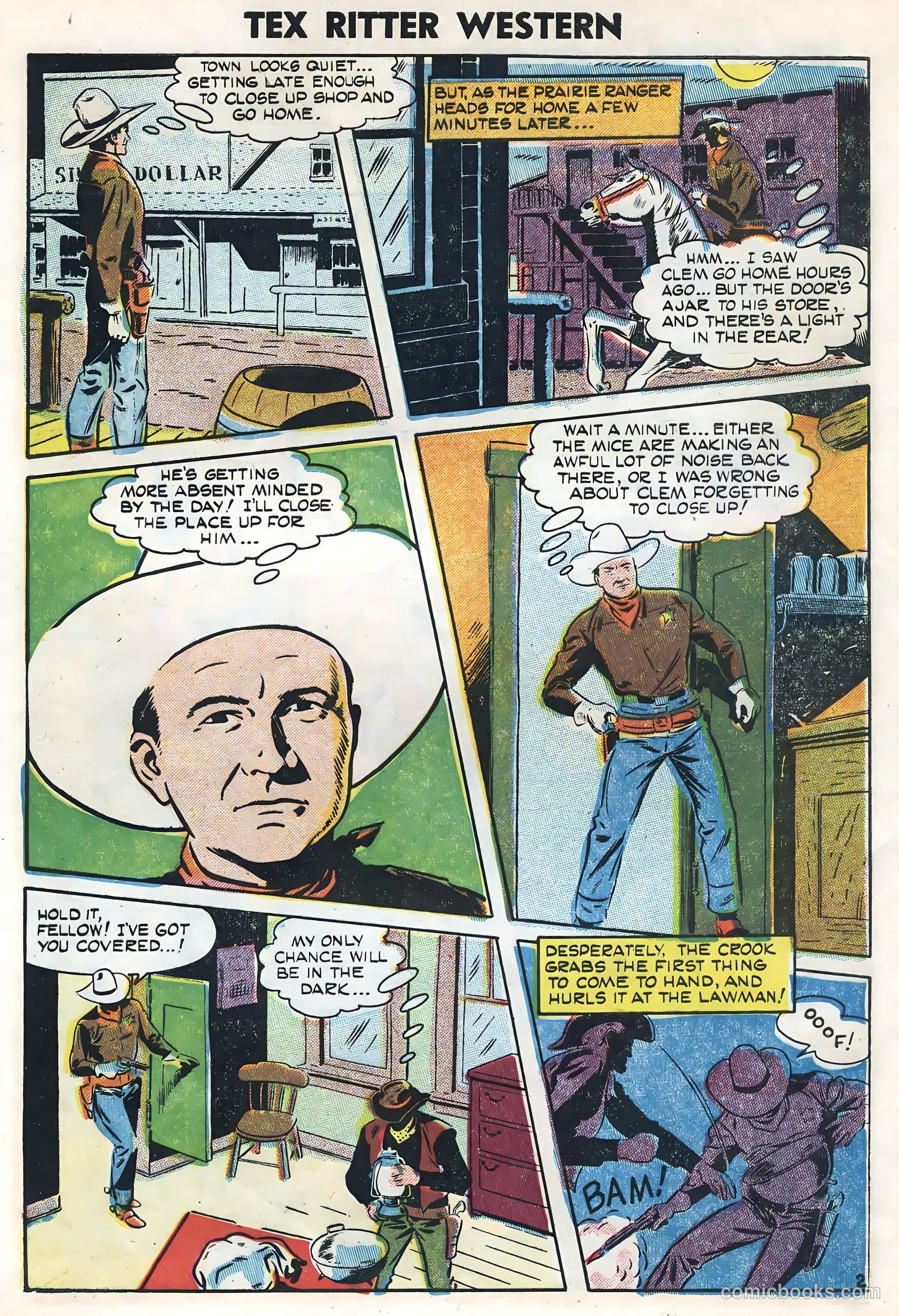 Tex Ritter Western #27 (1955) — page 4 of 36
