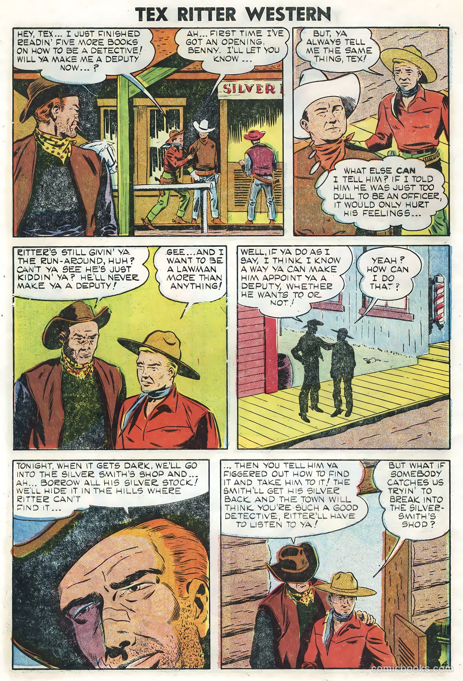 Tex Ritter Western #27 (1955) — page 6 of 36