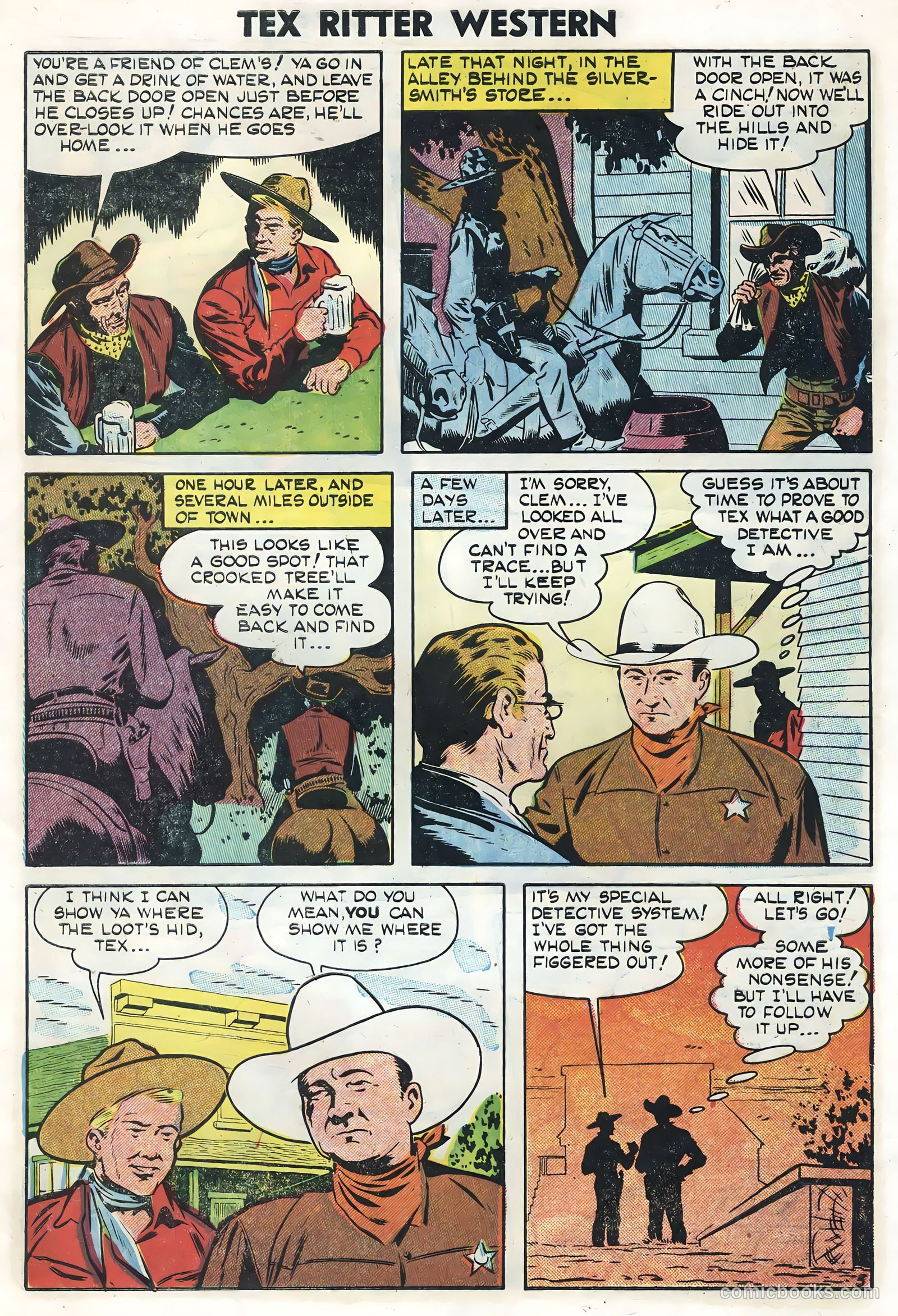 Tex Ritter Western #27 (1955) — page 7 of 36