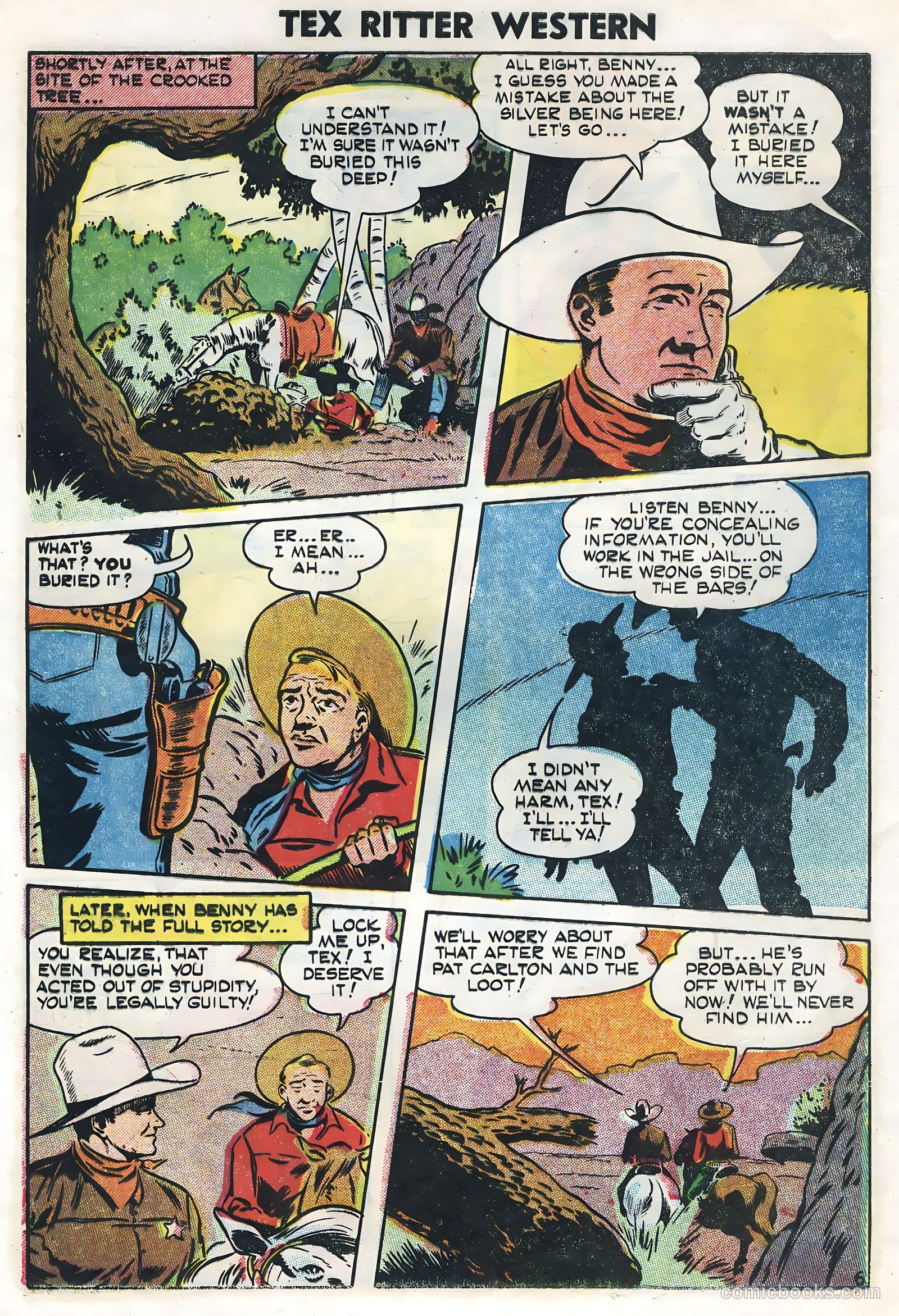 Tex Ritter Western #27 (1955) — page 8 of 36