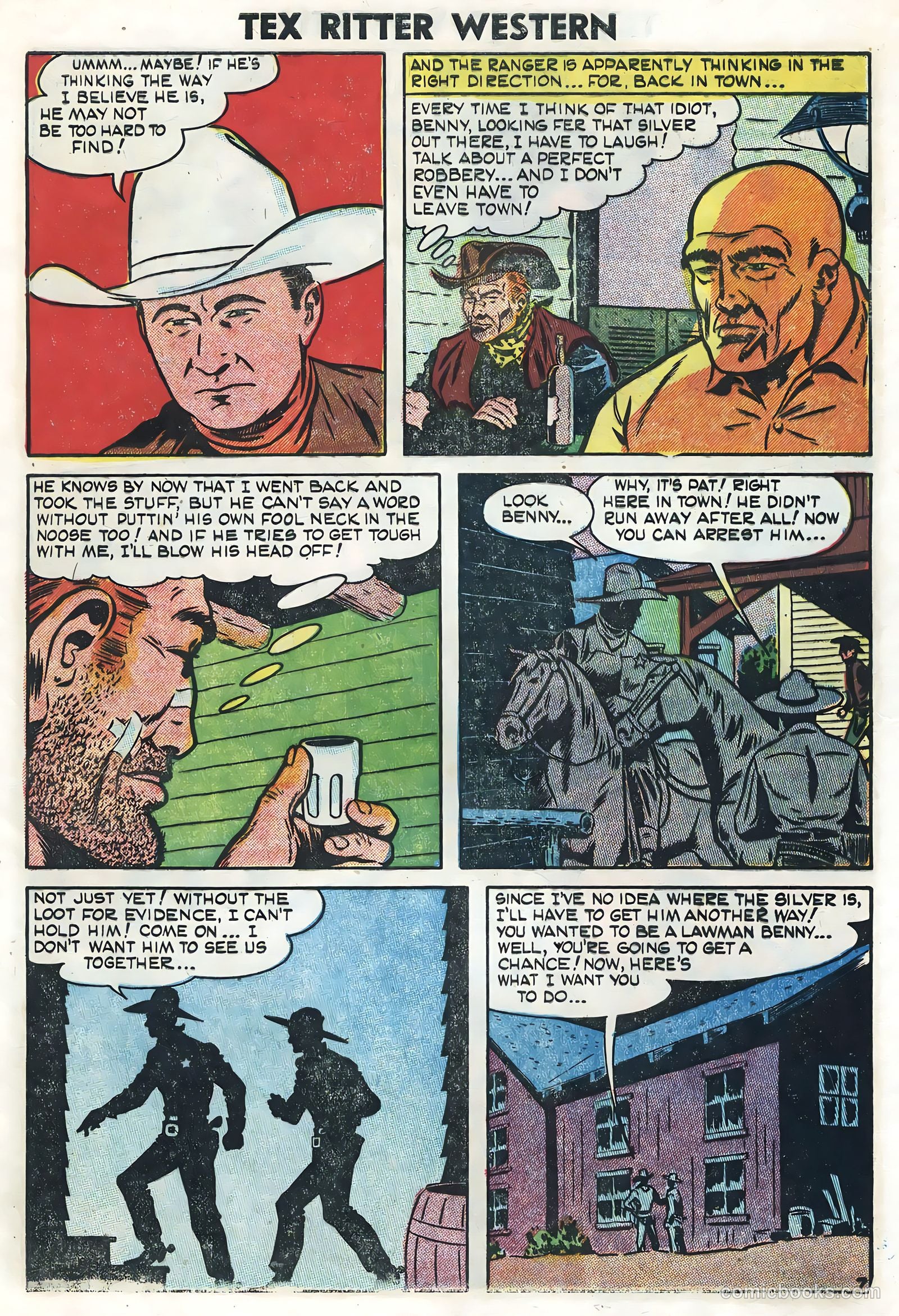 Tex Ritter Western #27 (1955) — page 9 of 36