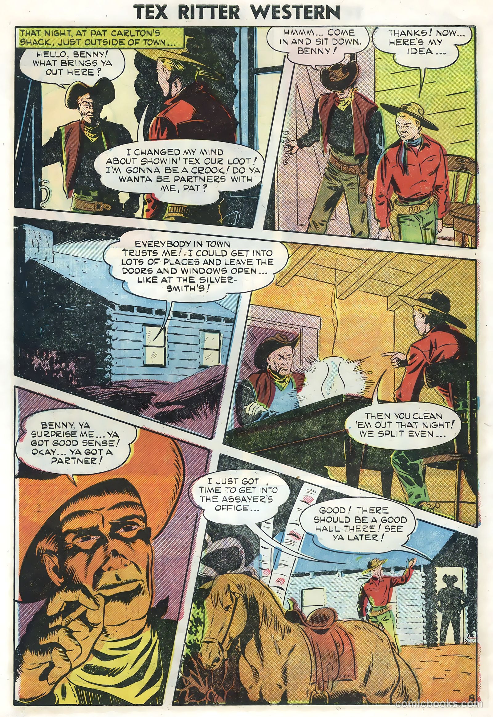 Tex Ritter Western #27 (1955) — page 10 of 36