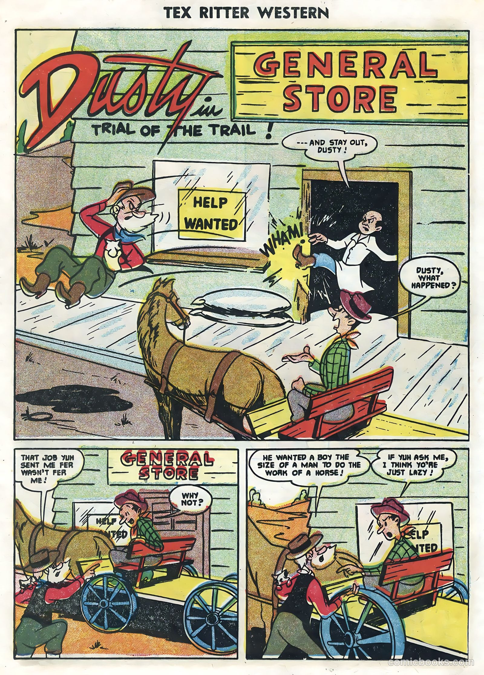Tex Ritter Western #27 (1955) — page 13 of 36