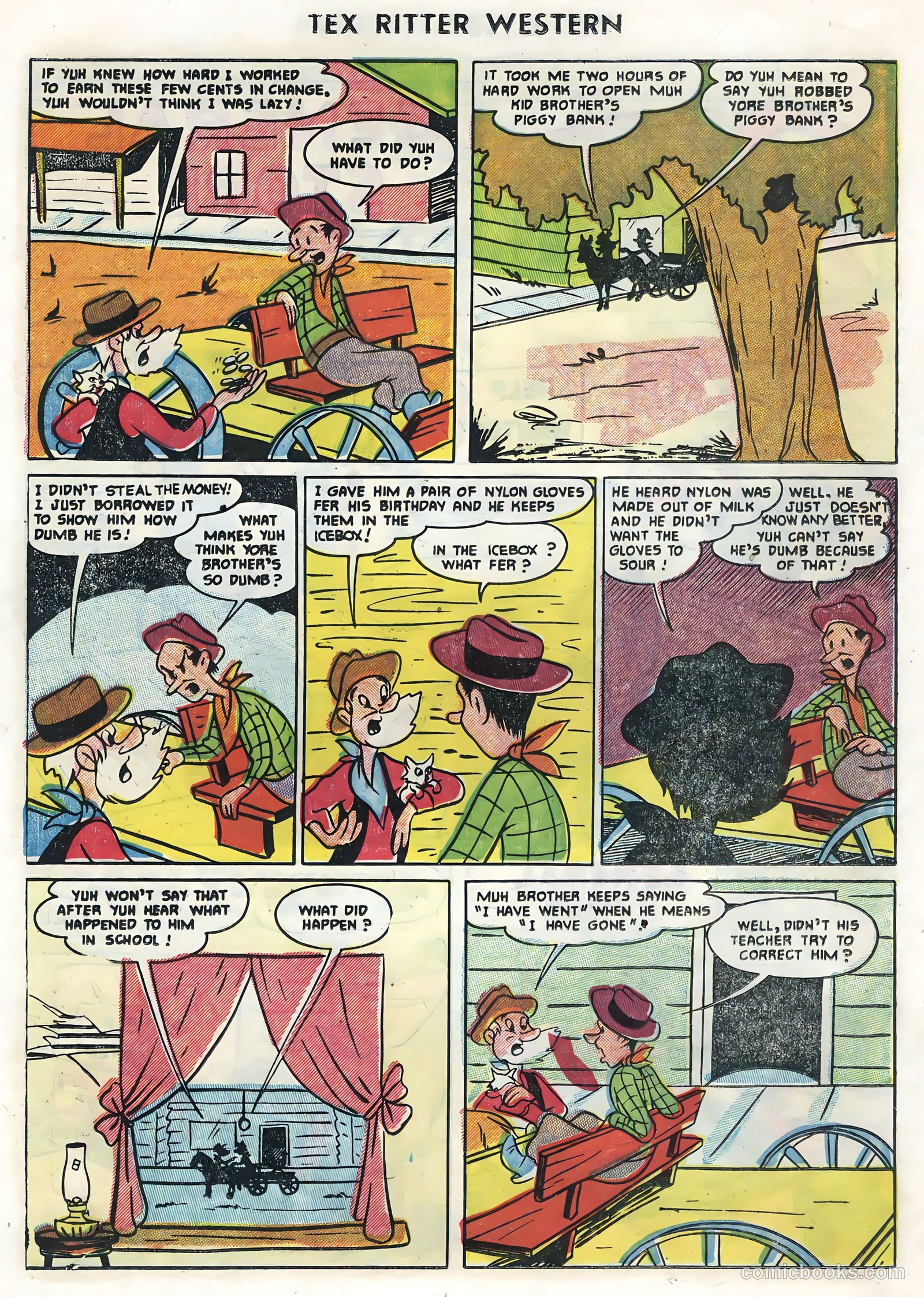 Tex Ritter Western #27 (1955) — page 14 of 36
