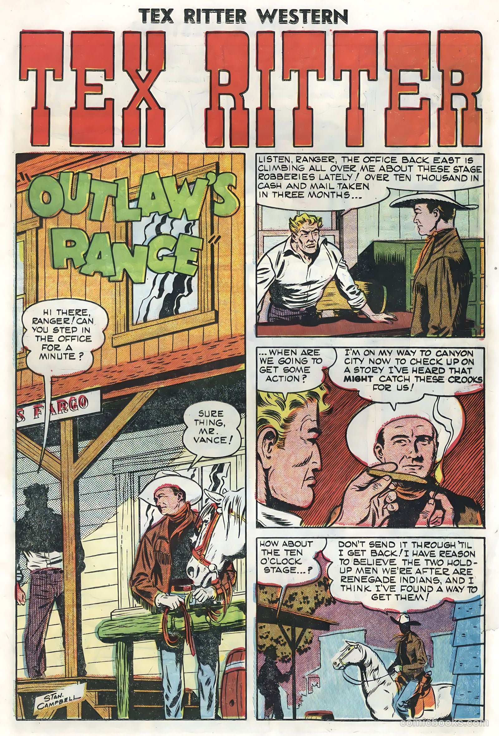 Tex Ritter Western #27 (1955) — page 19 of 36