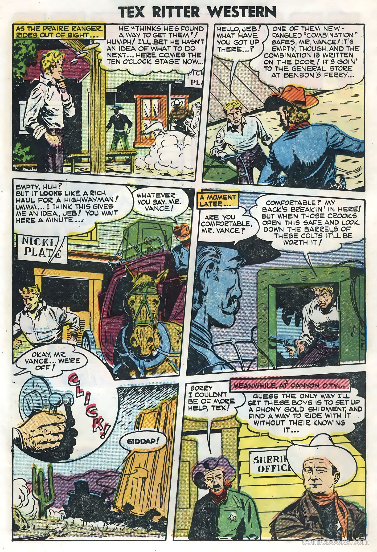 Tex Ritter Western #27 (1955) — page 20 of 36