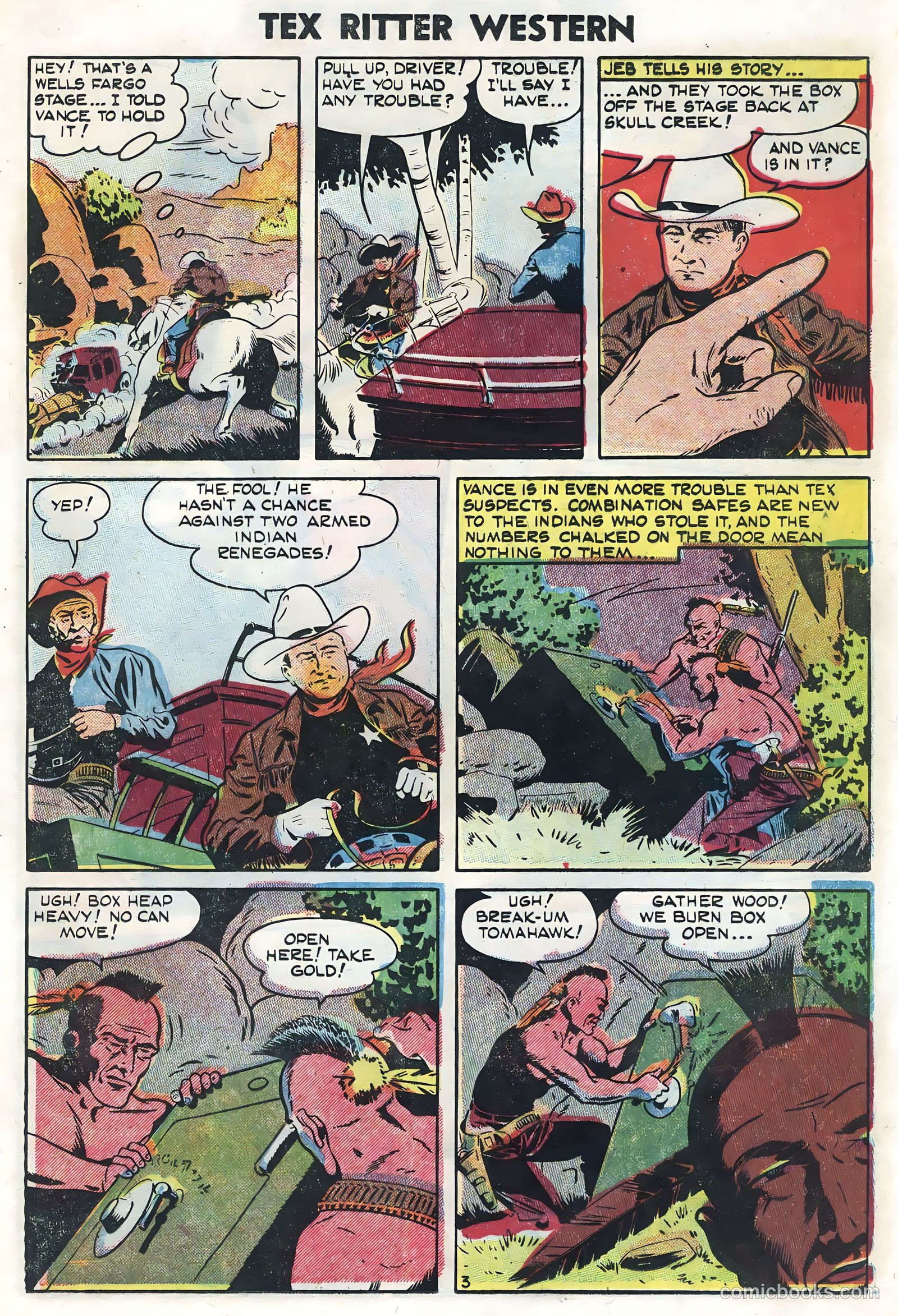 Tex Ritter Western #27 (1955) — page 21 of 36