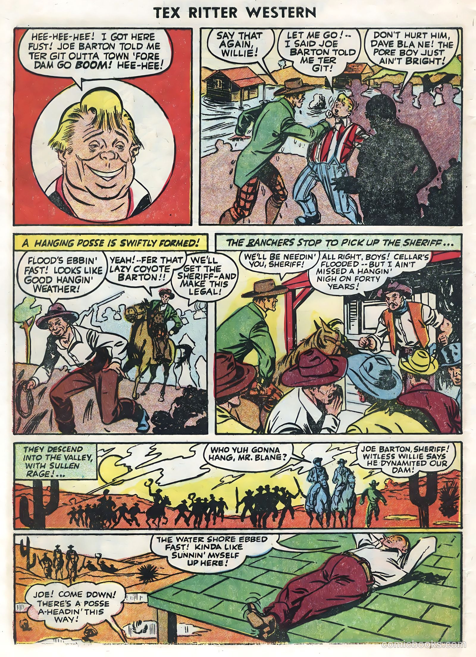 Tex Ritter Western #27 (1955) — page 28 of 36