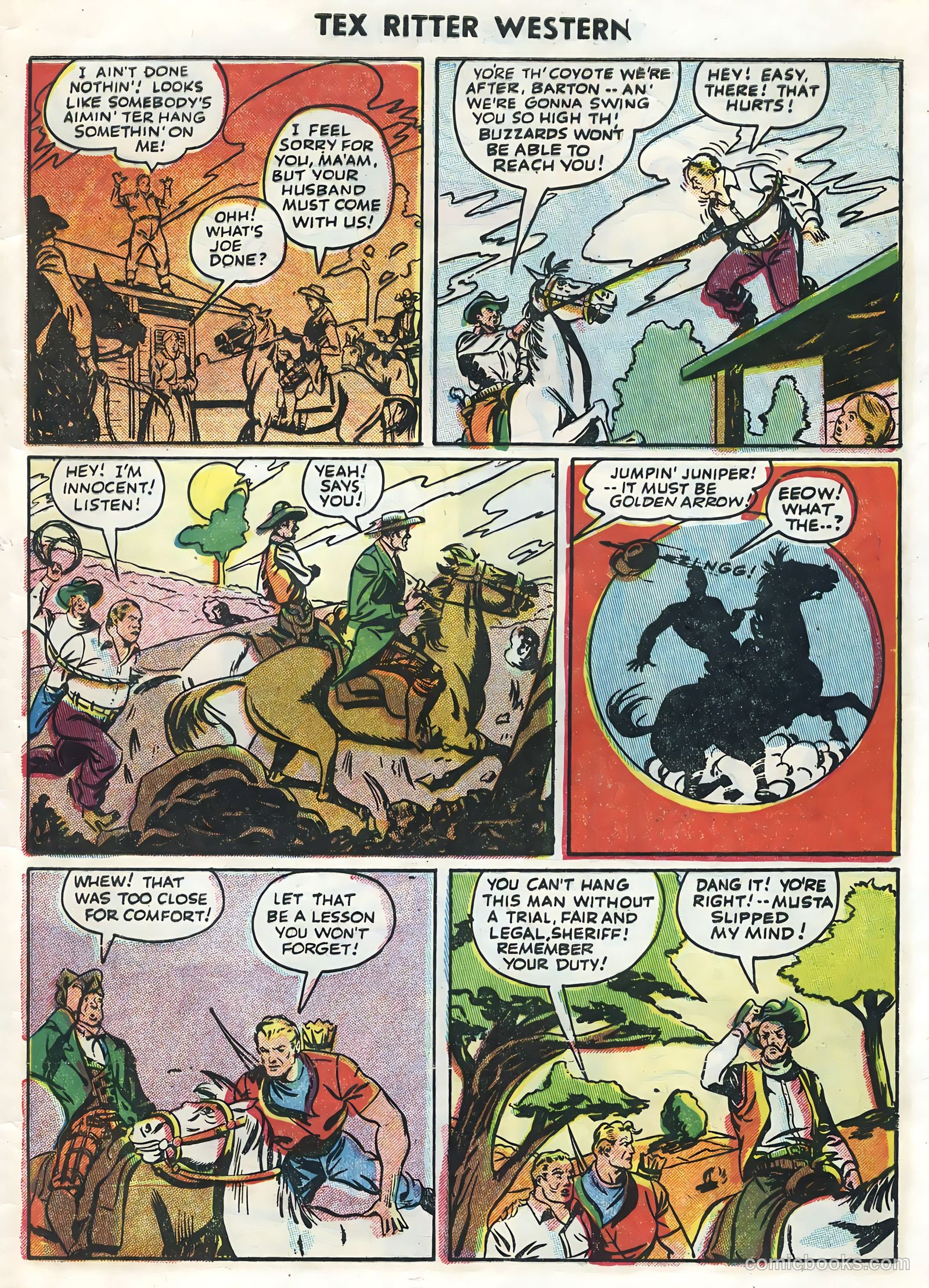 Tex Ritter Western #27 (1955) — page 29 of 36
