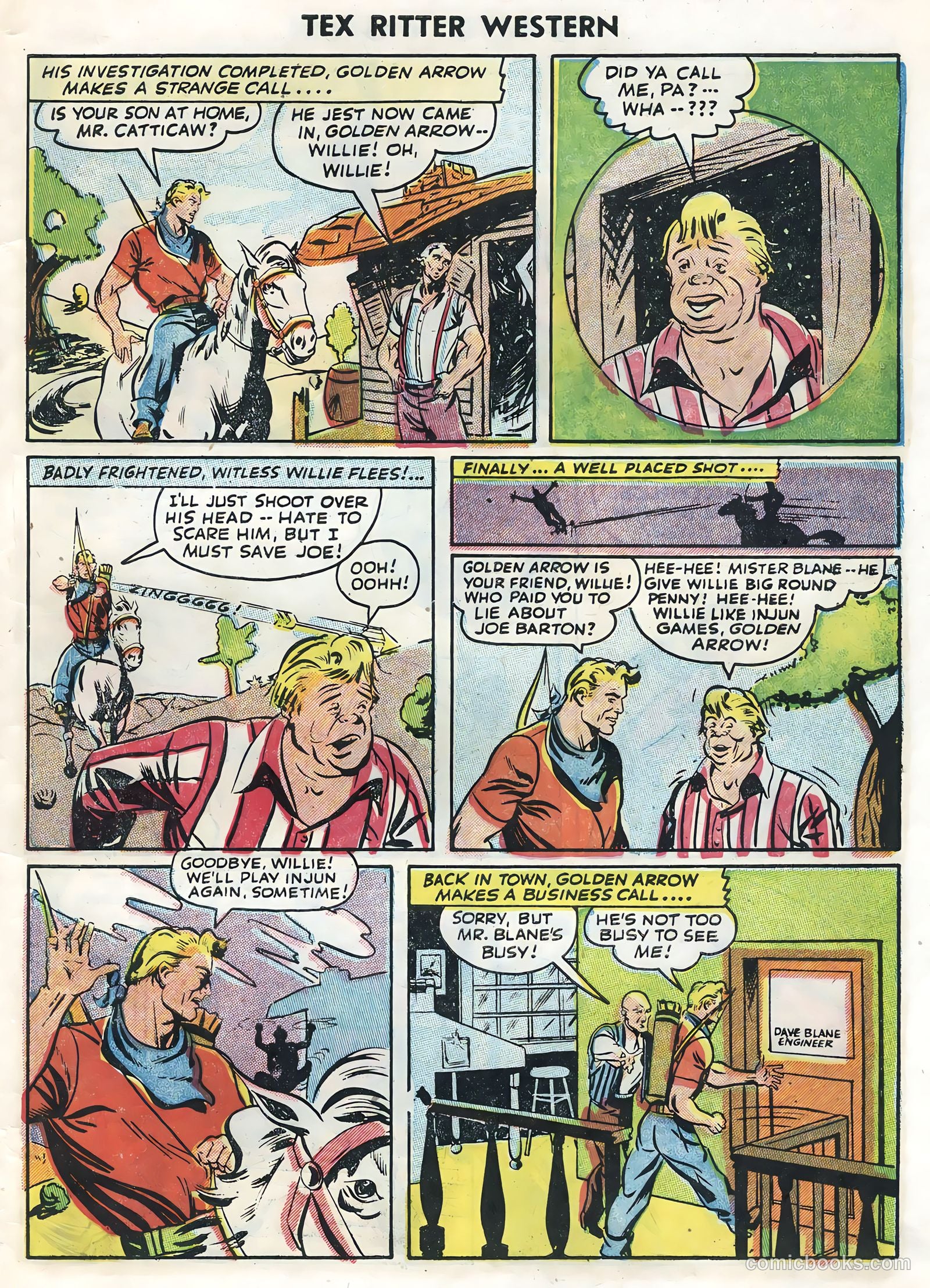 Tex Ritter Western #27 (1955) — page 31 of 36