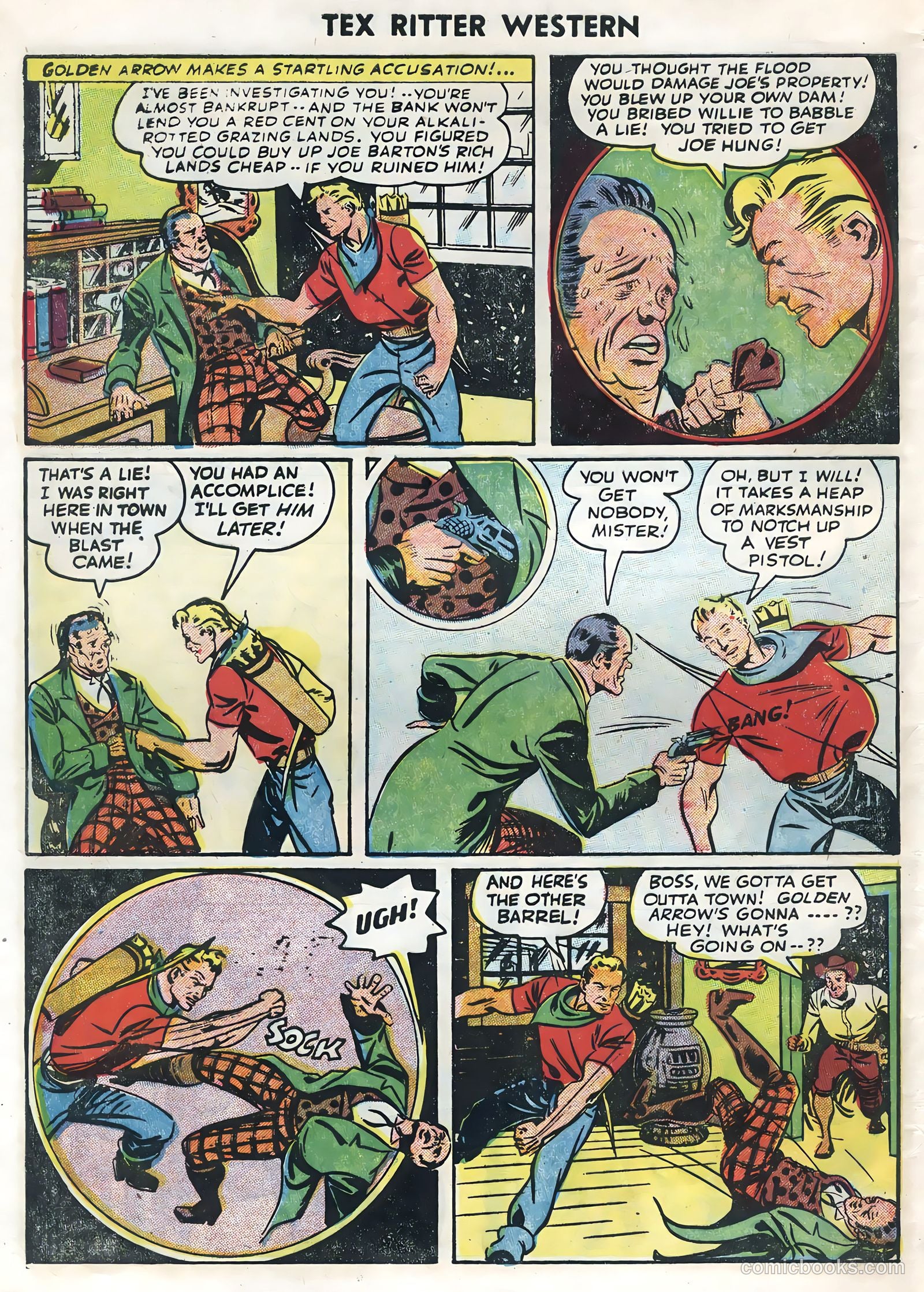 Tex Ritter Western #27 (1955) — page 32 of 36