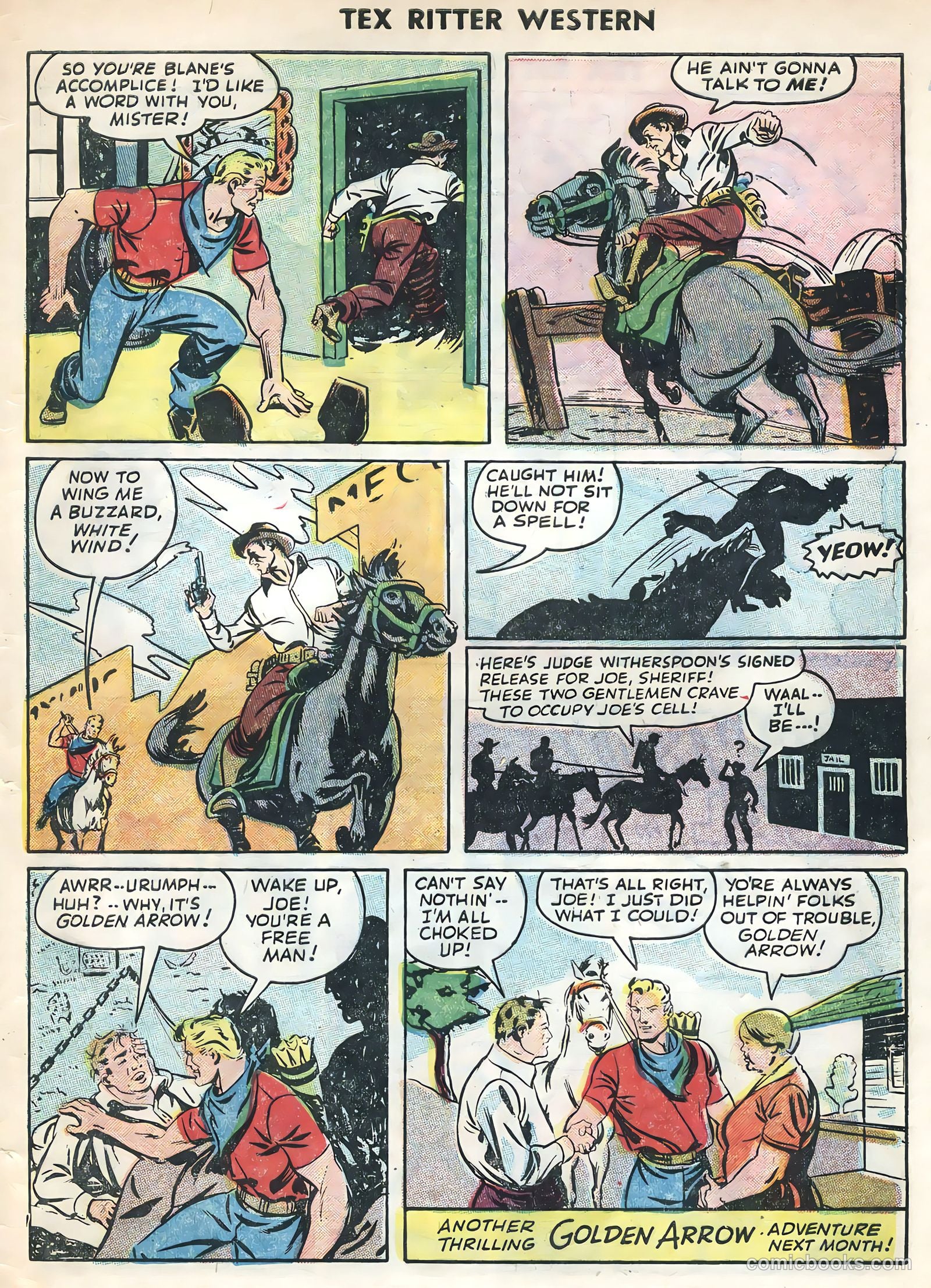 Tex Ritter Western #27 (1955) — page 33 of 36
