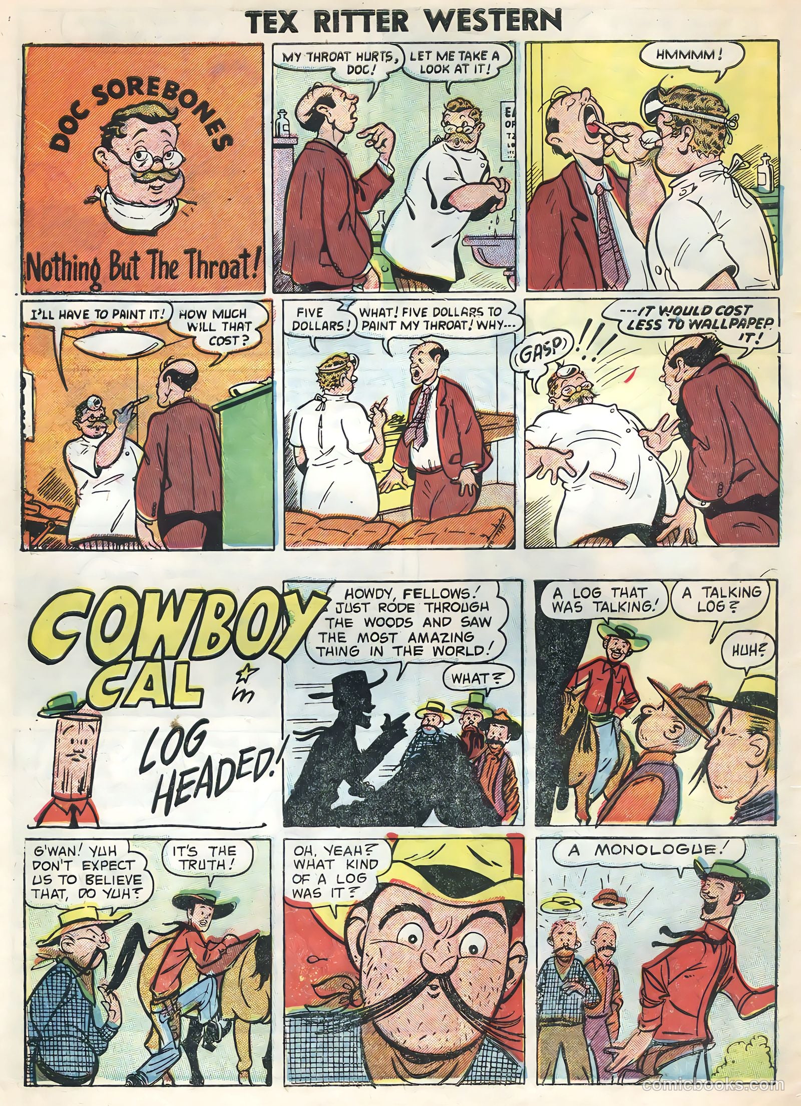 Tex Ritter Western #27 (1955) — page 34 of 36