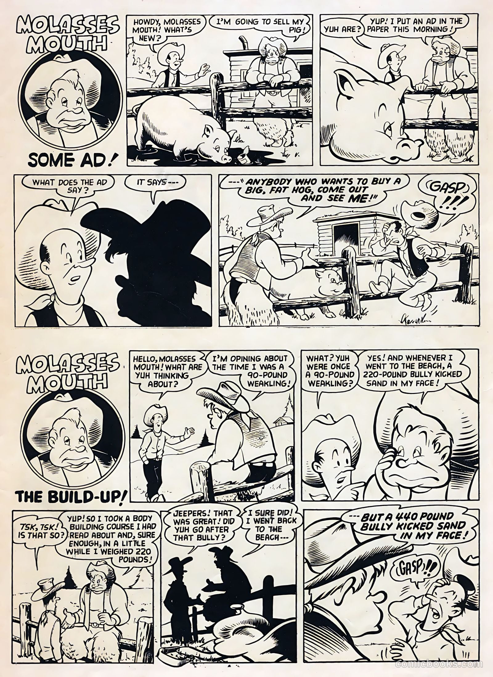Tex Ritter Western #27 (1955) — page 35 of 36
