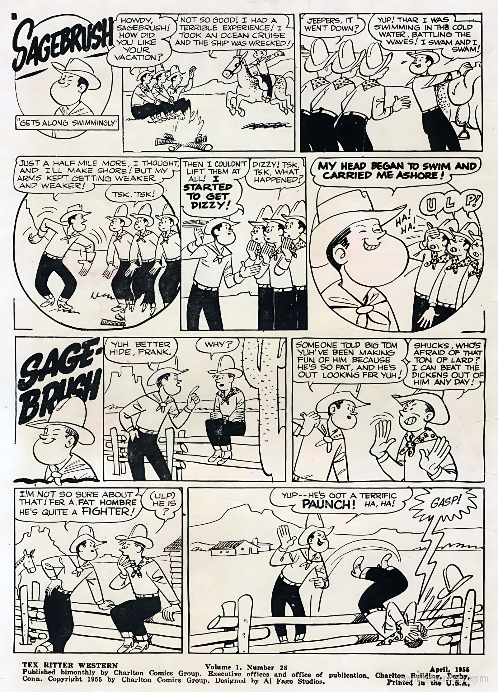 Tex Ritter Western #28 (1955) — page 2 of 36
