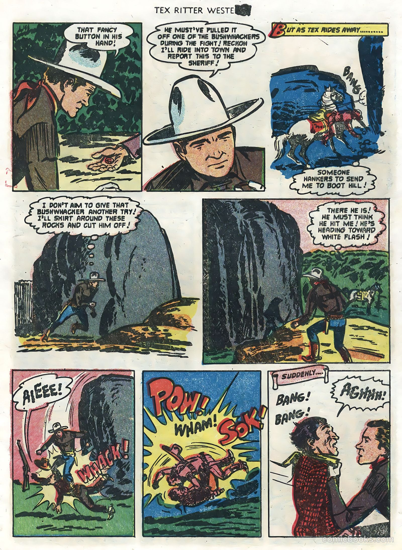Tex Ritter Western #28 (1955) — page 9 of 36