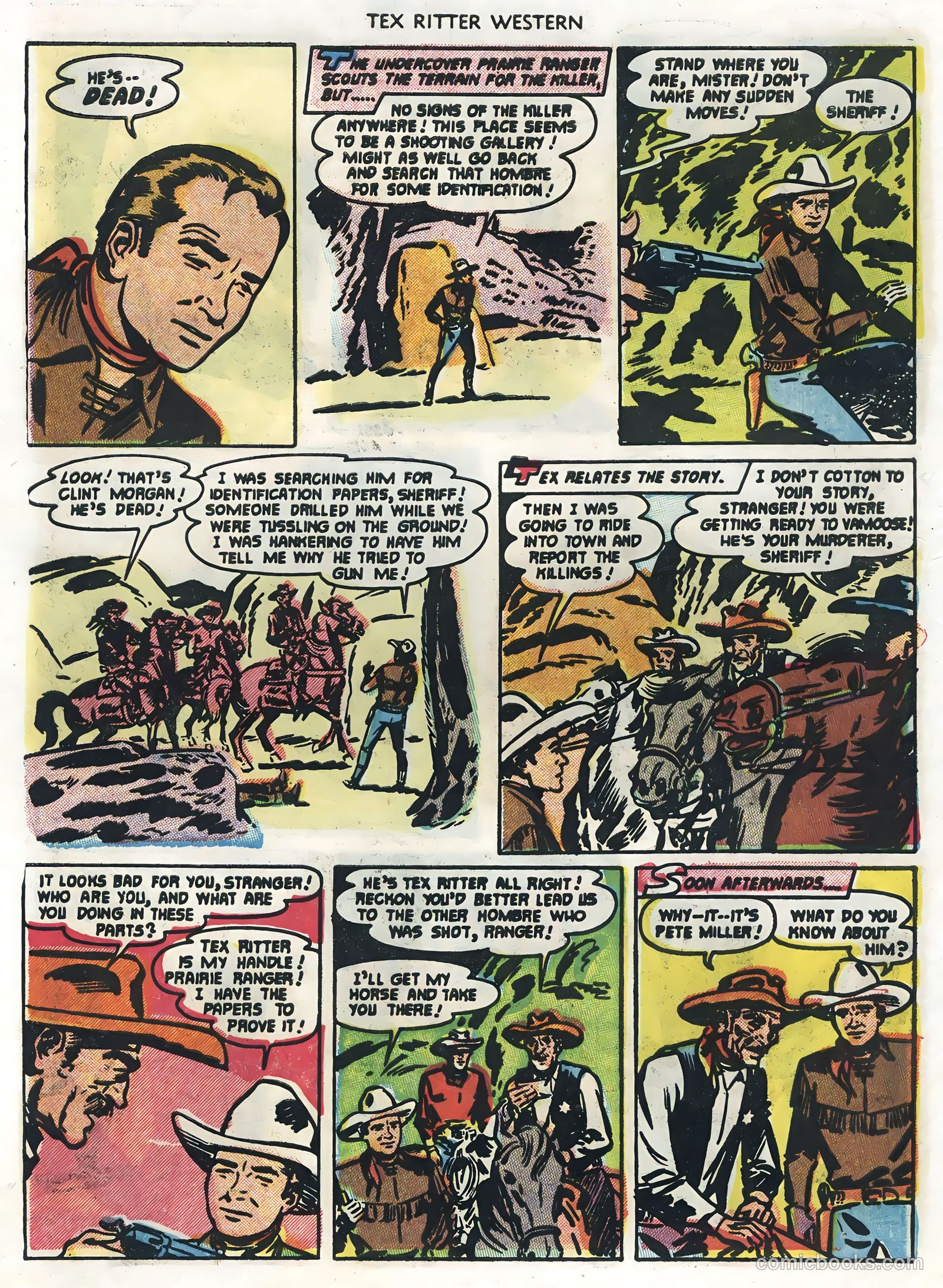 Tex Ritter Western #28 (1955) — page 10 of 36