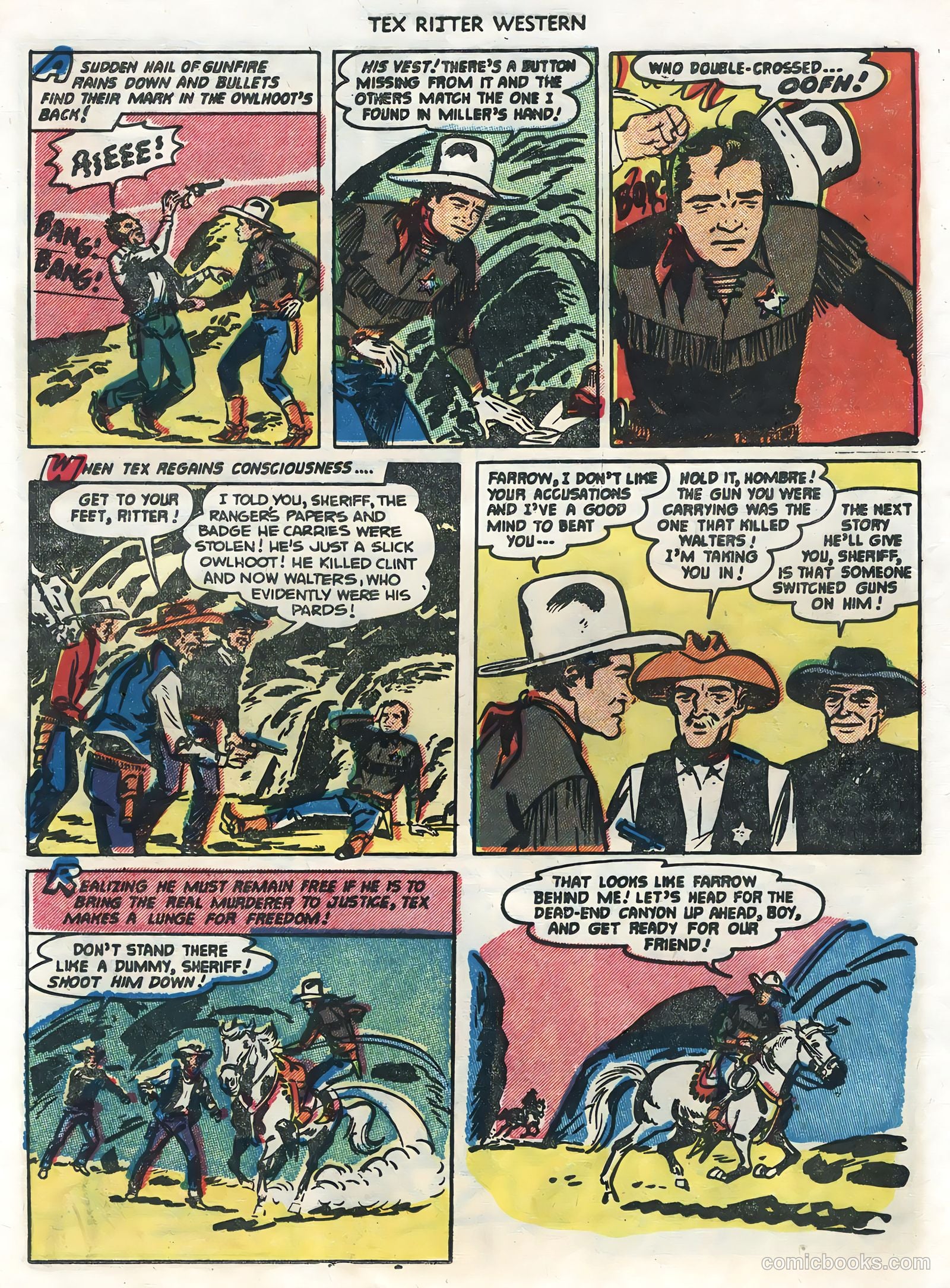 Tex Ritter Western #28 (1955) — page 12 of 36