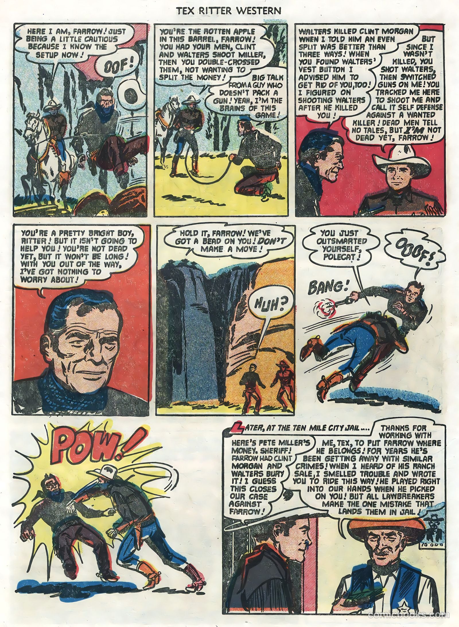 Tex Ritter Western #28 (1955) — page 13 of 36