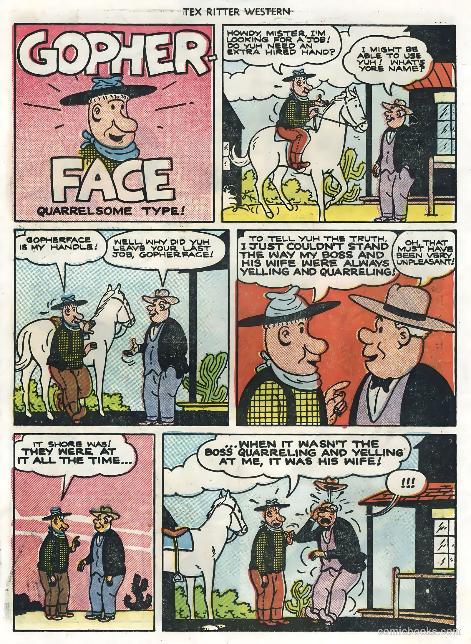 Tex Ritter Western #28 (1955) — page 14 of 36