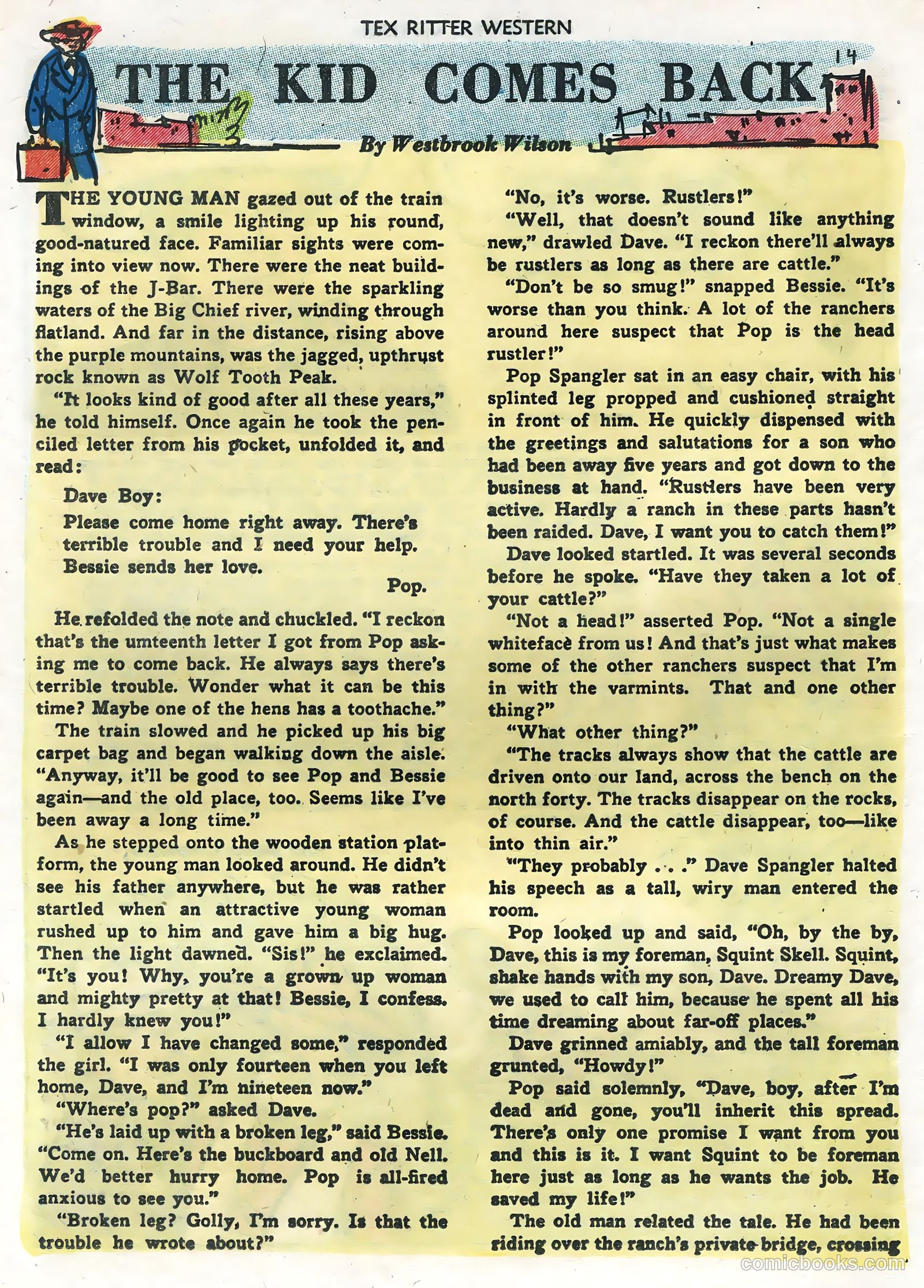 Tex Ritter Western #28 (1955) — page 16 of 36