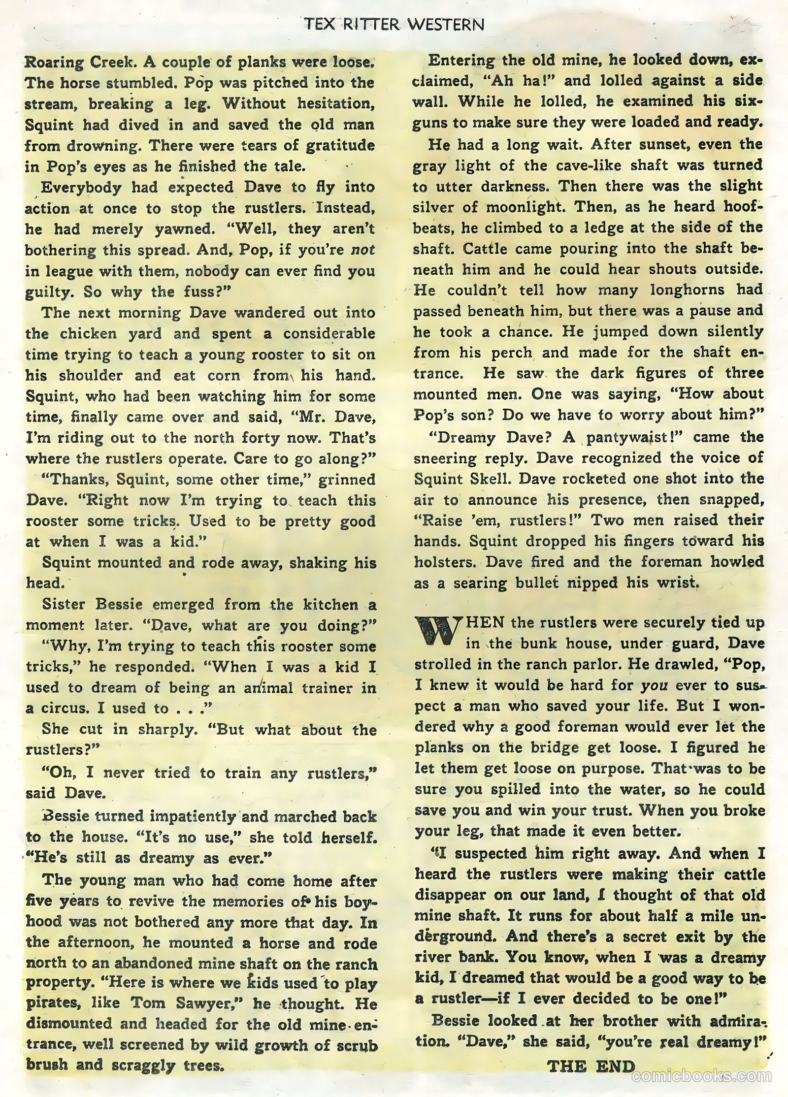 Tex Ritter Western #28 (1955) — page 17 of 36