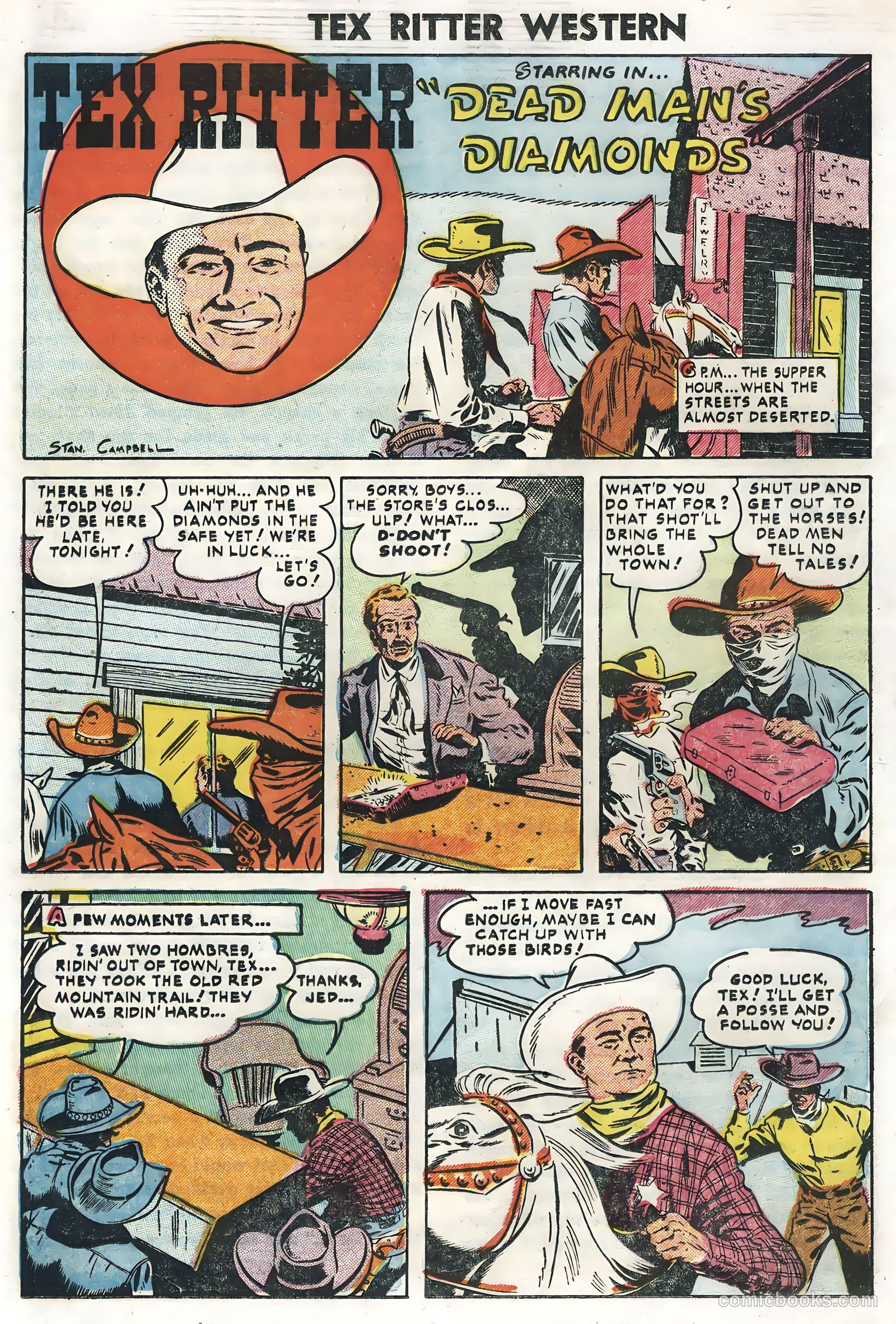Tex Ritter Western #28 (1955) — page 18 of 36