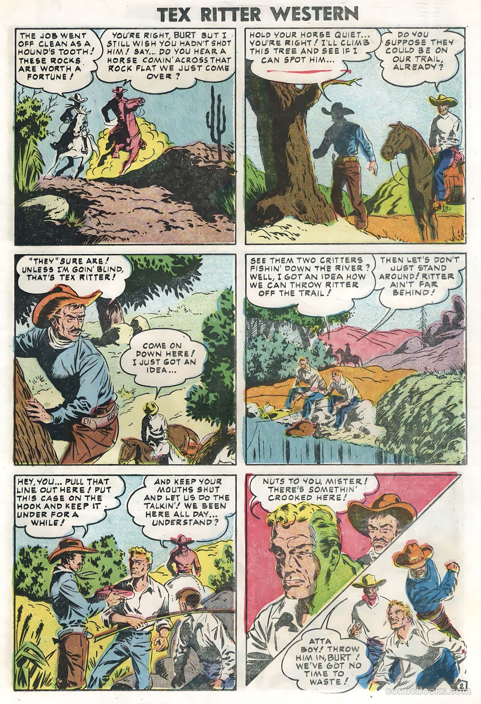 Tex Ritter Western #28 (1955) — page 19 of 36