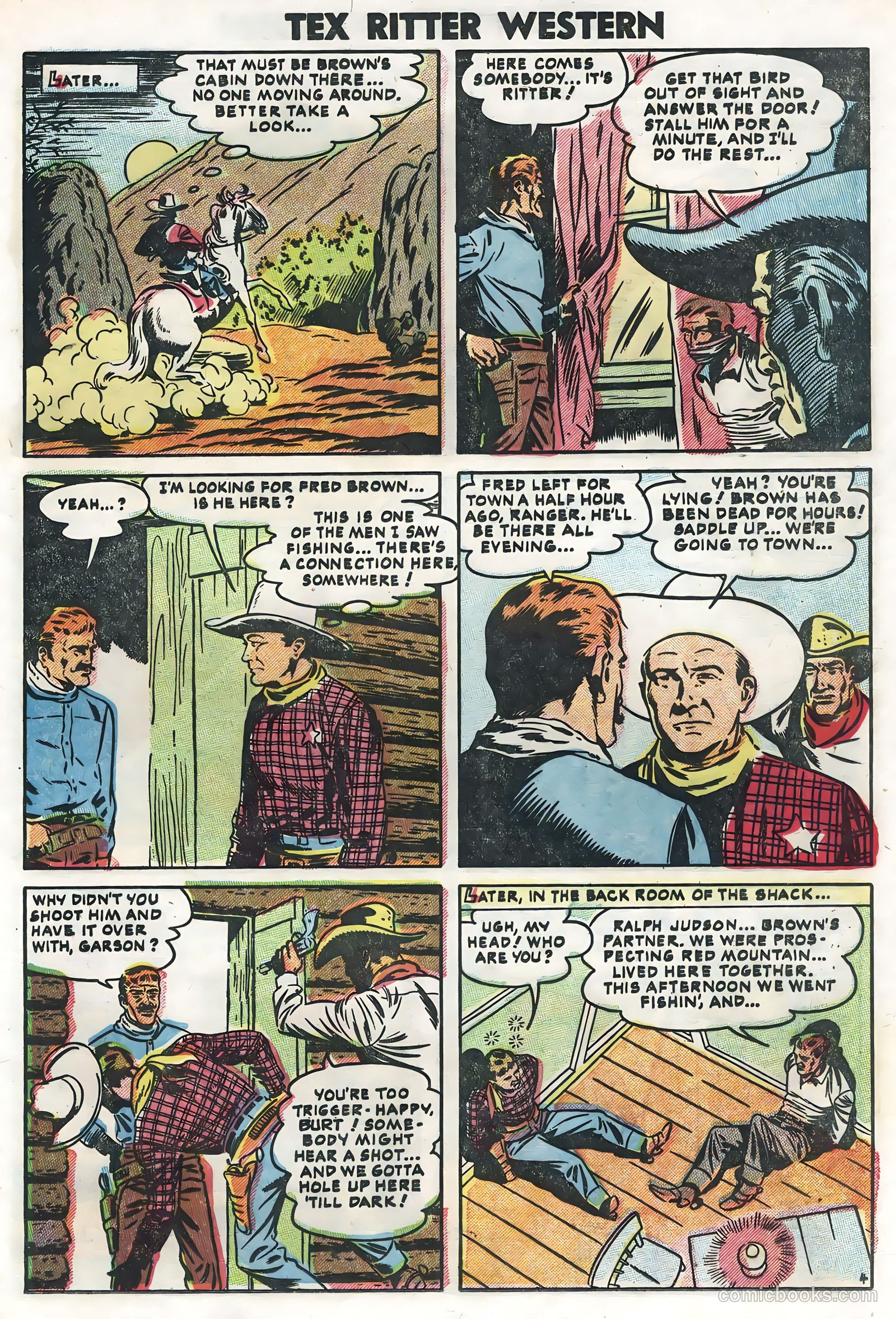 Tex Ritter Western #28 (1955) — page 21 of 36