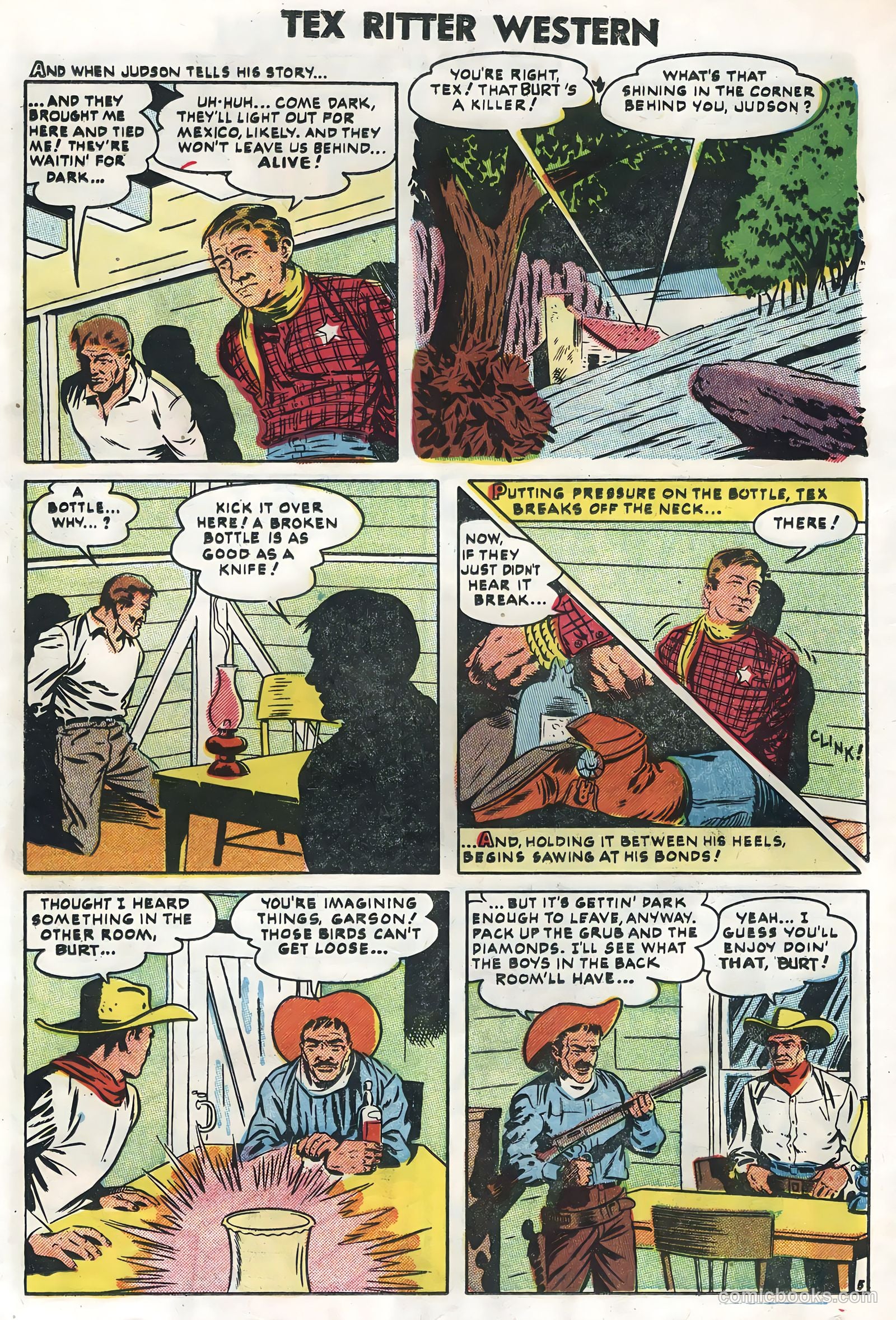 Tex Ritter Western #28 (1955) — page 22 of 36