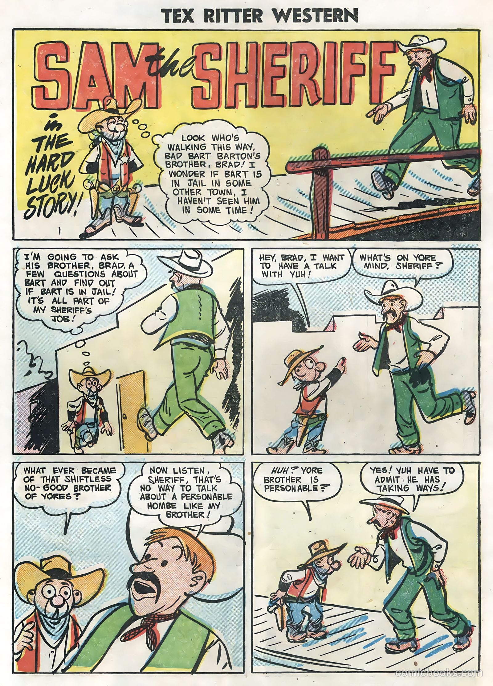 Tex Ritter Western #28 (1955) — page 24 of 36