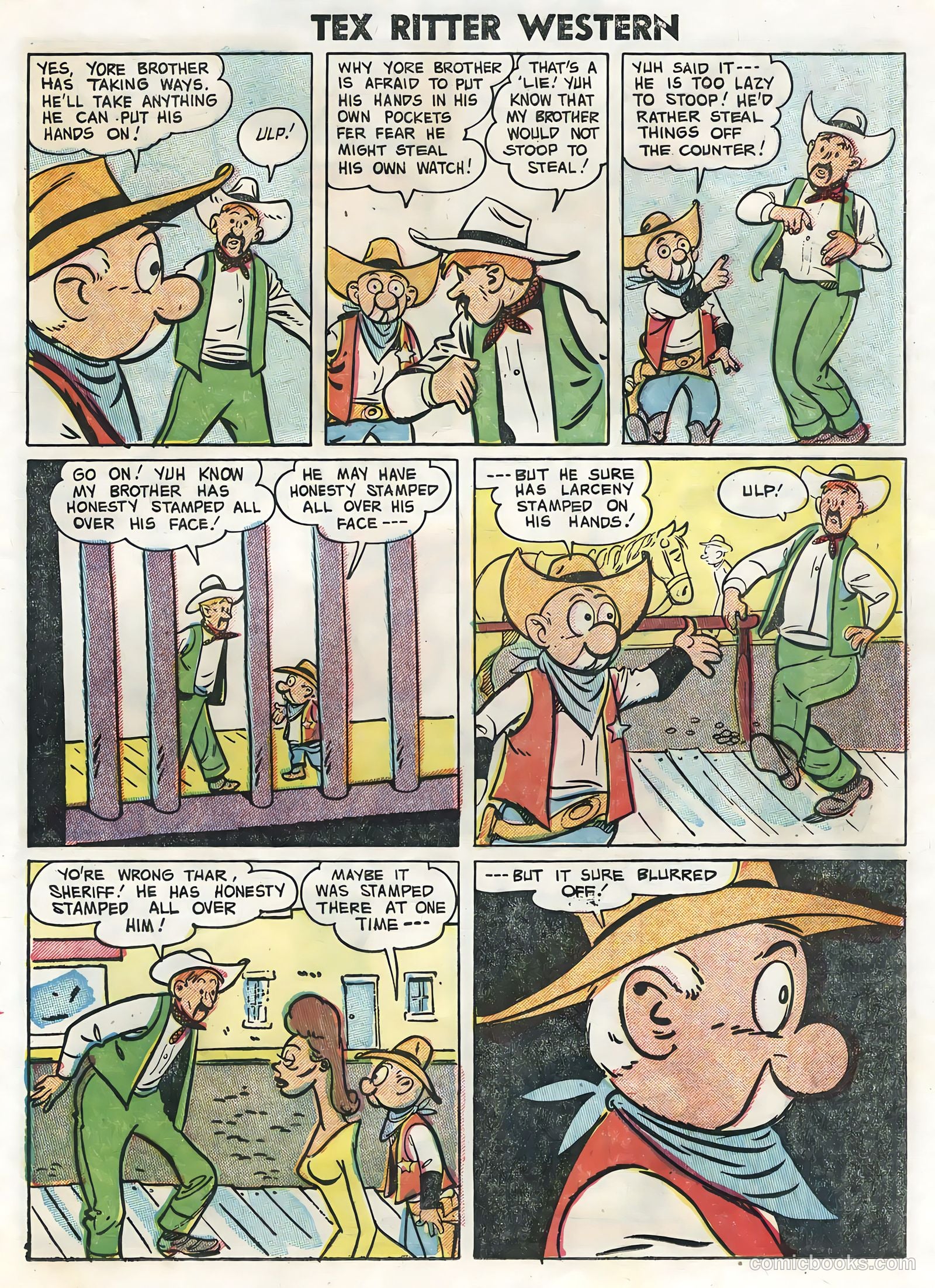 Tex Ritter Western #28 (1955) — page 25 of 36