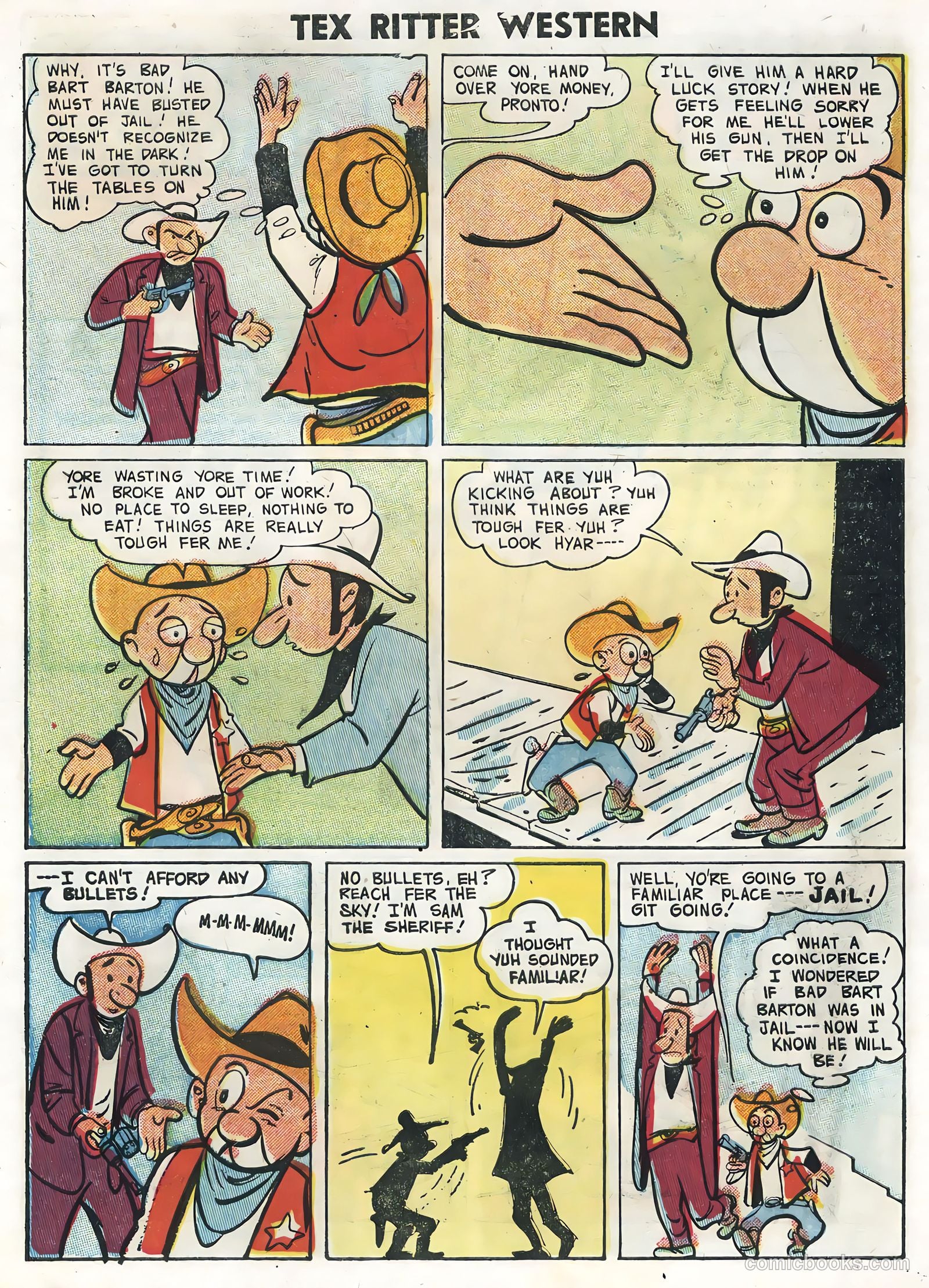 Tex Ritter Western #28 (1955) — page 27 of 36