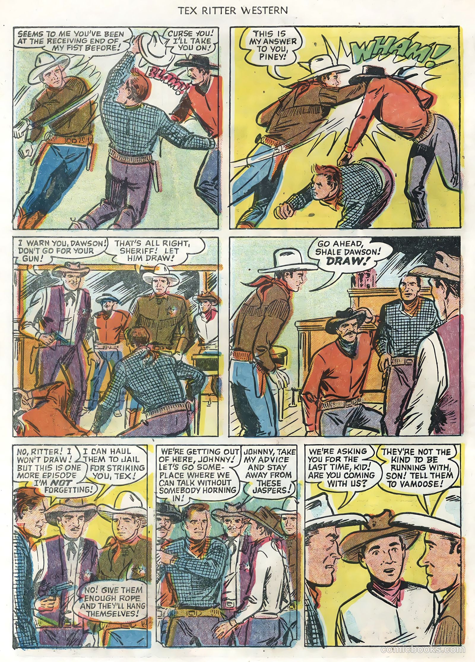 Tex Ritter Western #28 (1955) — page 30 of 36