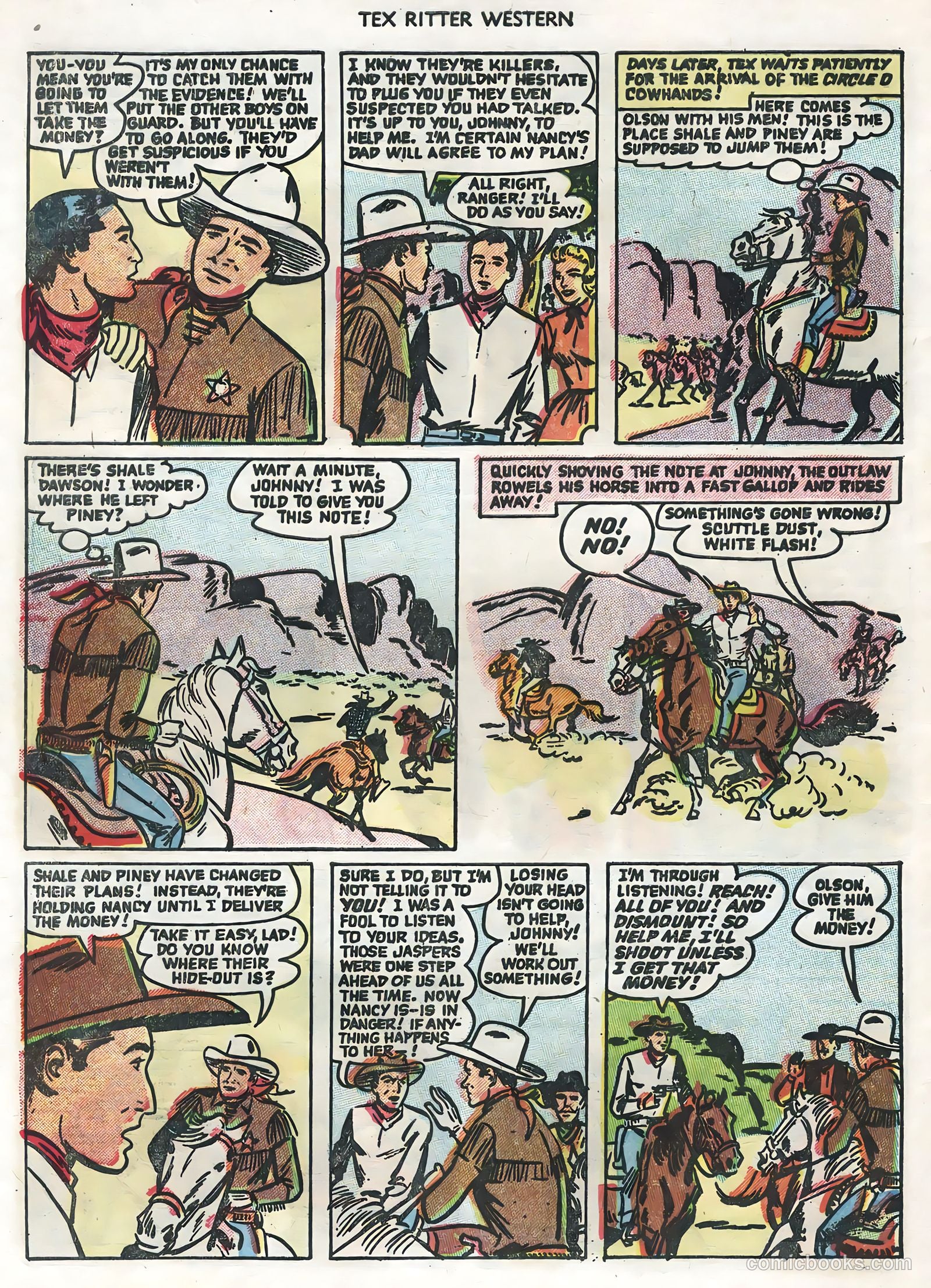 Tex Ritter Western #28 (1955) — page 32 of 36