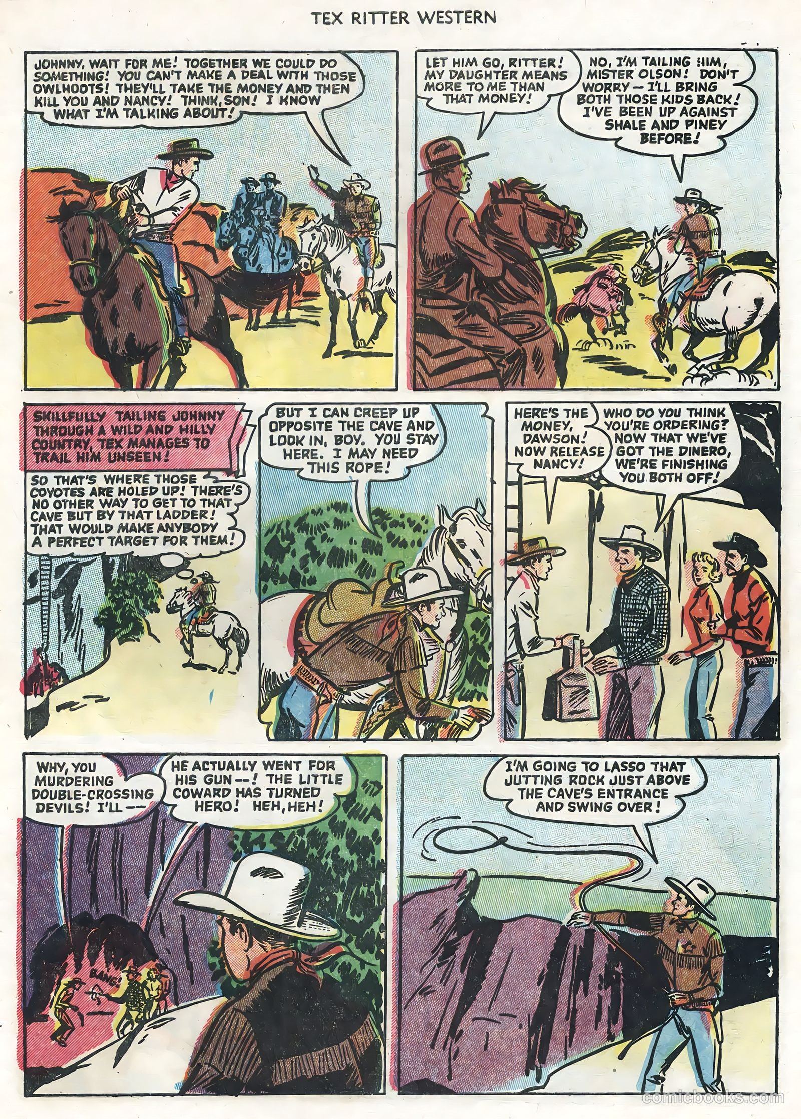 Tex Ritter Western #28 (1955) — page 33 of 36