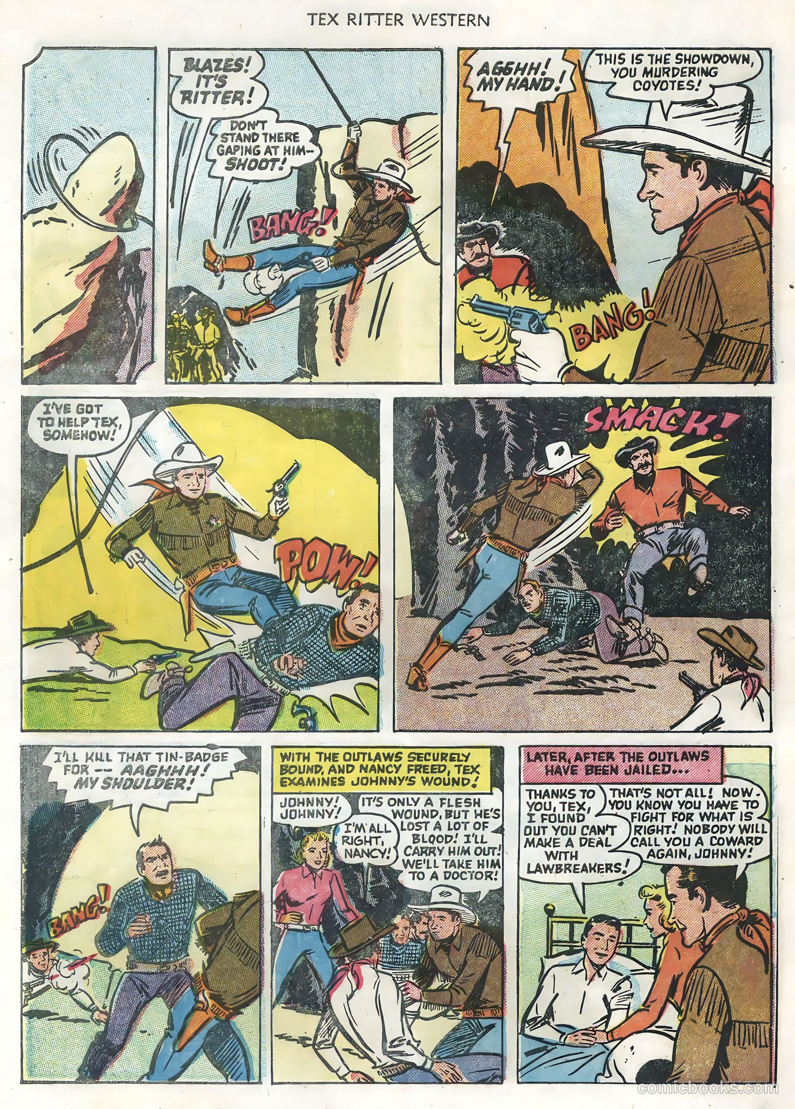 Tex Ritter Western #28 (1955) — page 34 of 36
