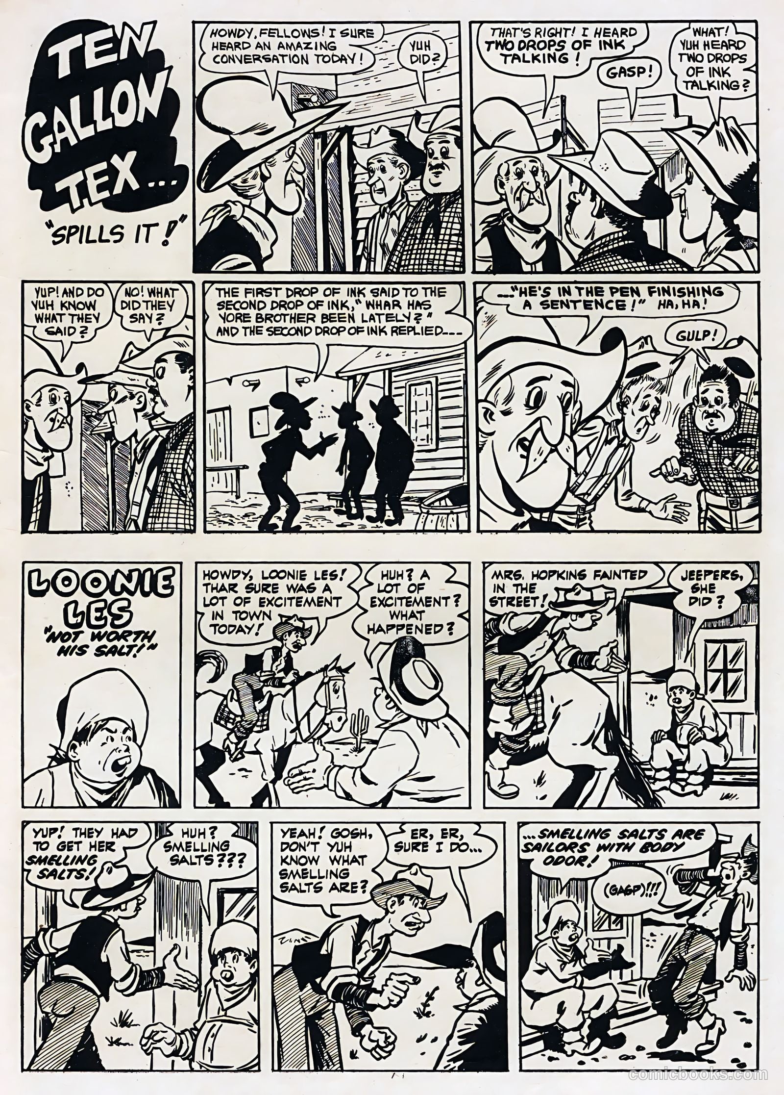 Tex Ritter Western #28 (1955) — page 35 of 36