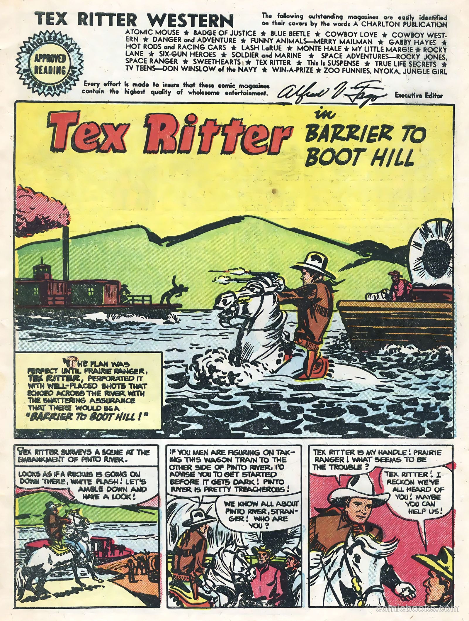 Tex Ritter Western #29 (1955) — page 3 of 36