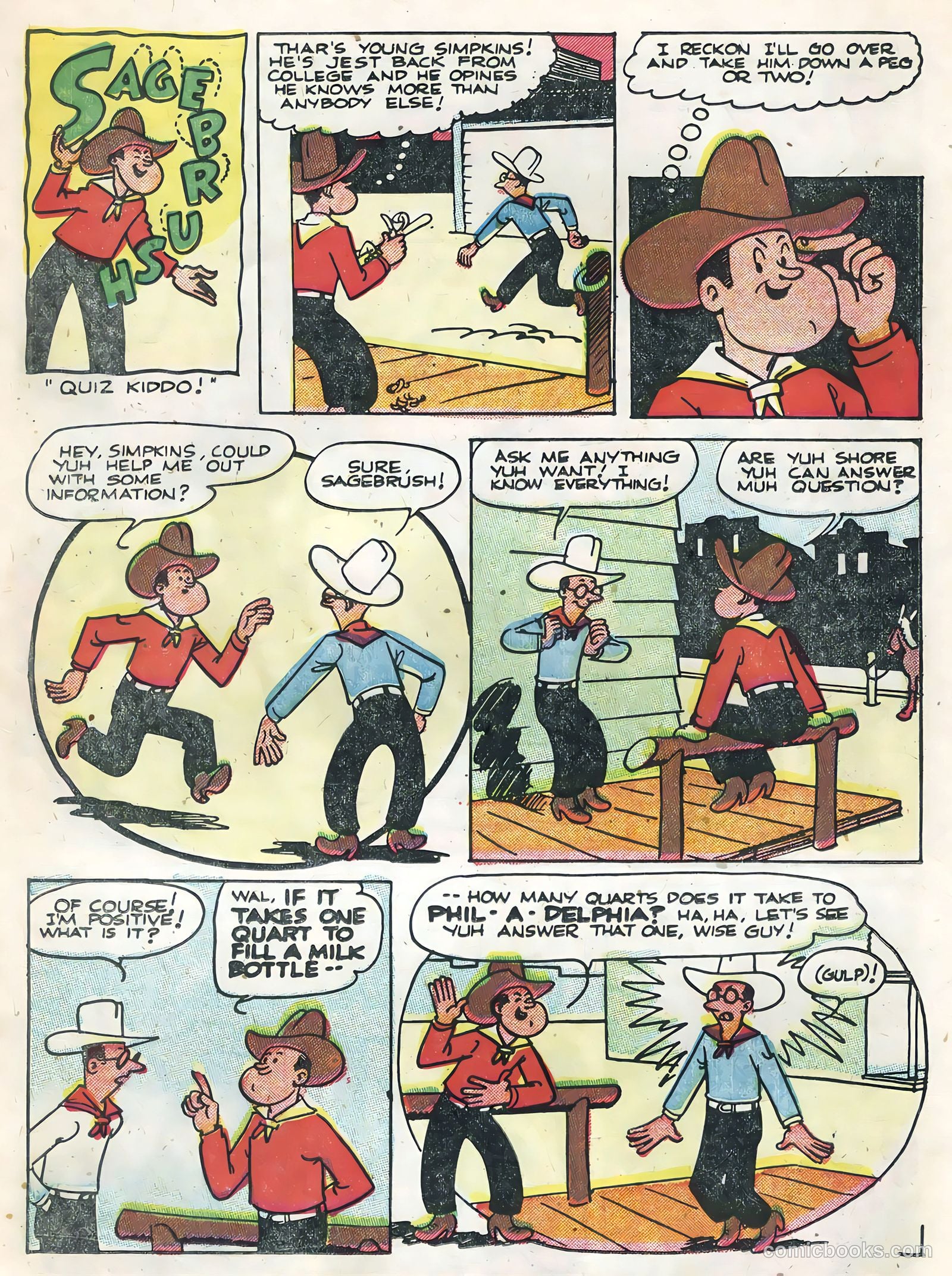 Tex Ritter Western #29 (1955) — page 15 of 36