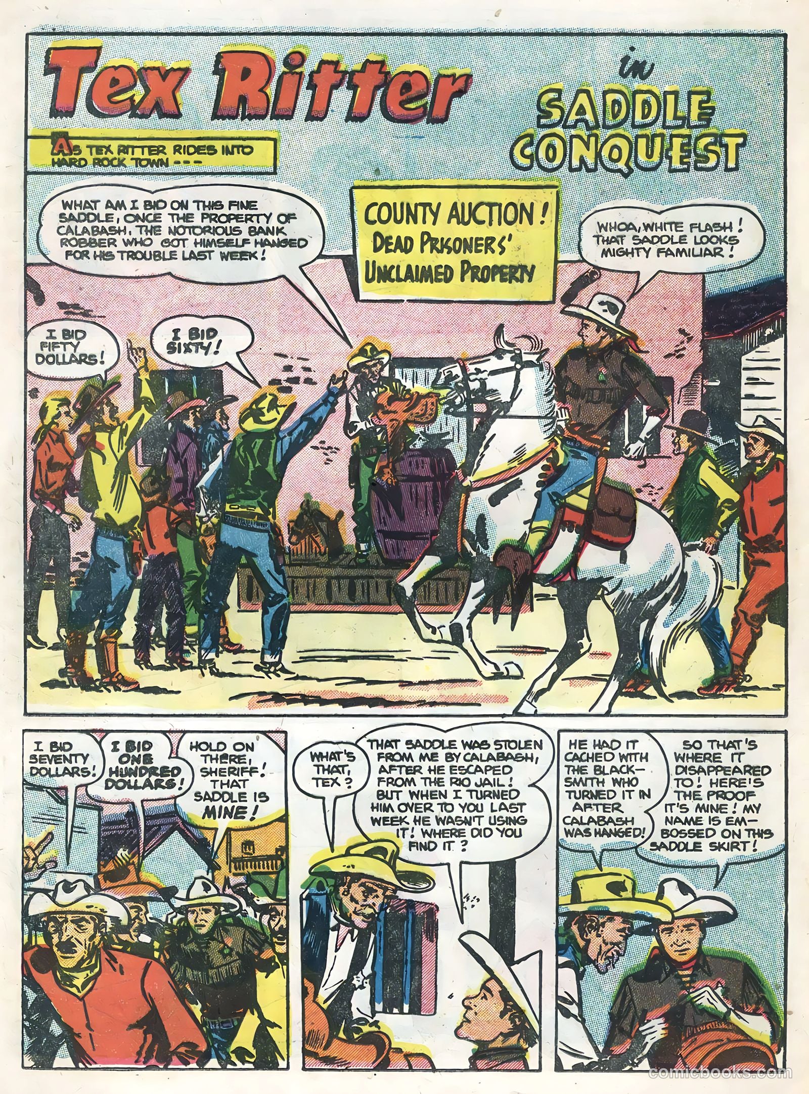 Tex Ritter Western #29 (1955) — page 16 of 36