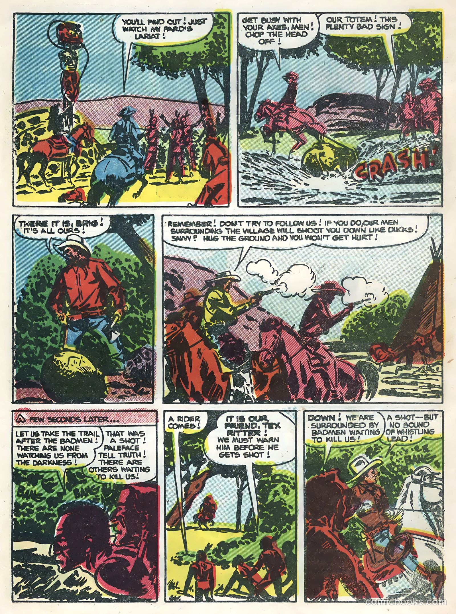 Tex Ritter Western #29 (1955) — page 20 of 36