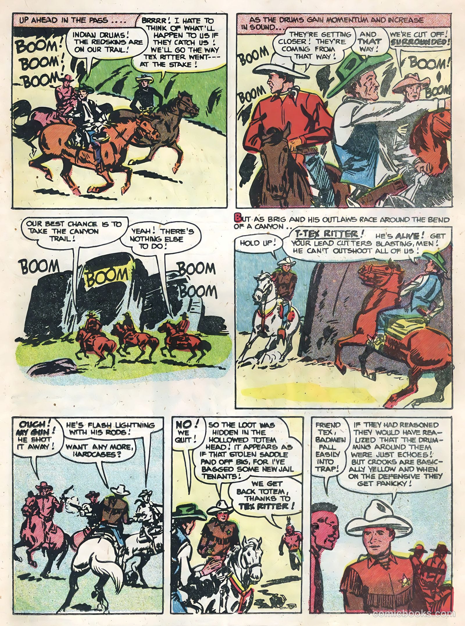 Tex Ritter Western #29 (1955) — page 22 of 36