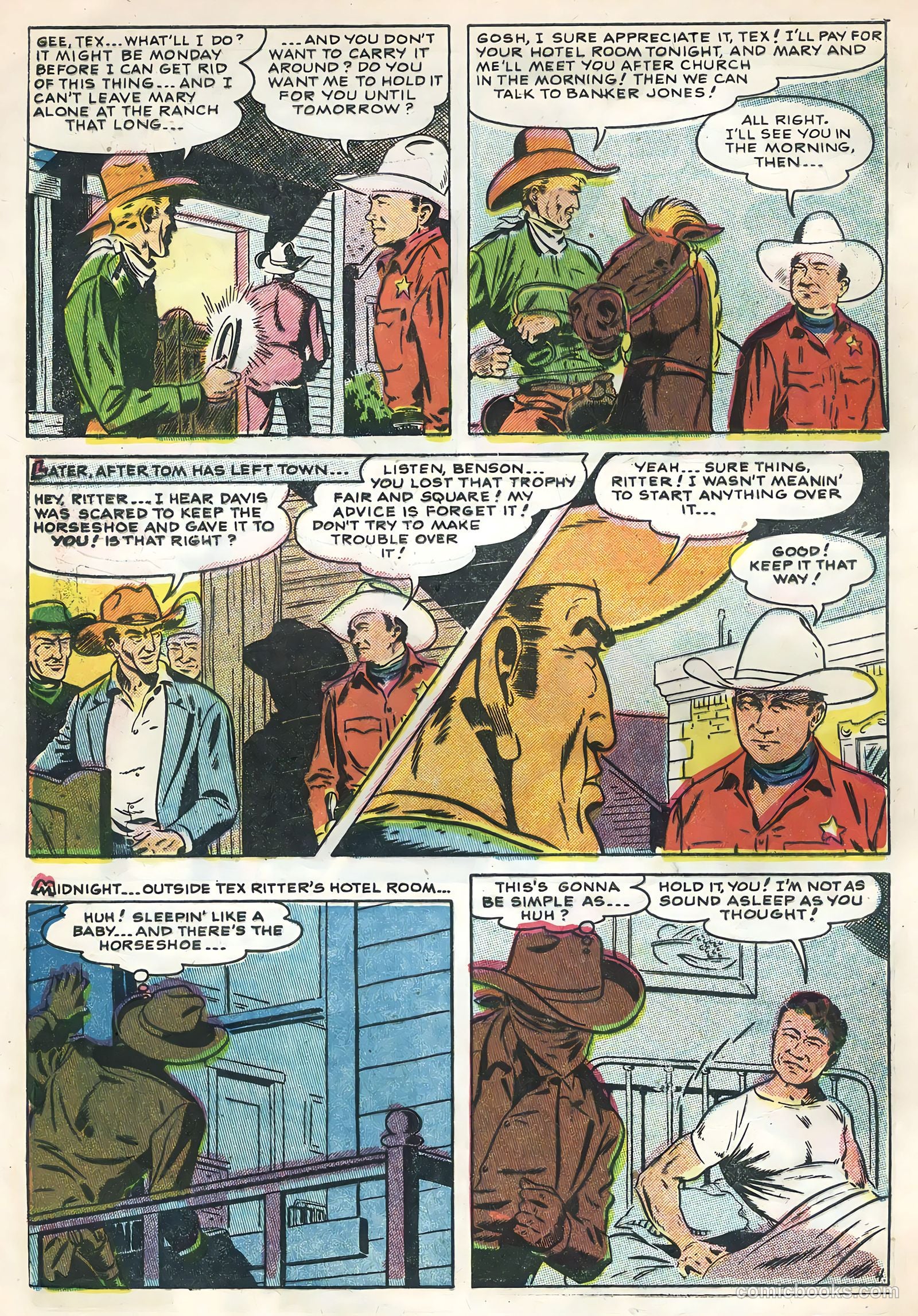 Tex Ritter Western #29 (1955) — page 32 of 36