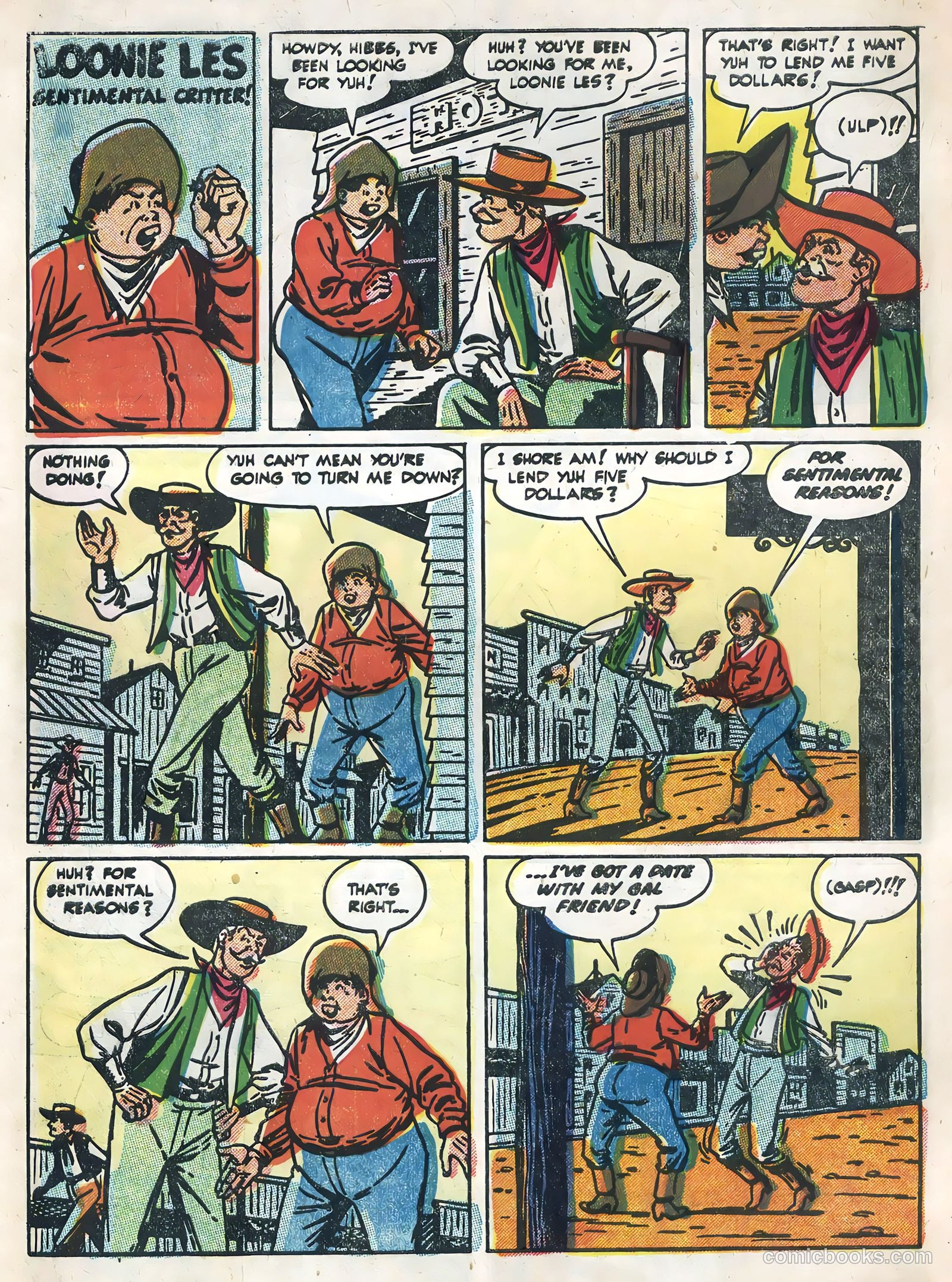 Tex Ritter Western #29 (1955) — page 34 of 36