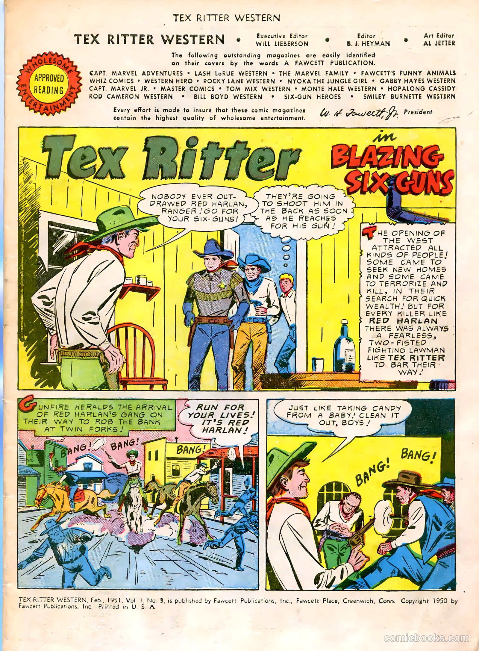 Tex Ritter Western #3 (1951) — page 3 of 36