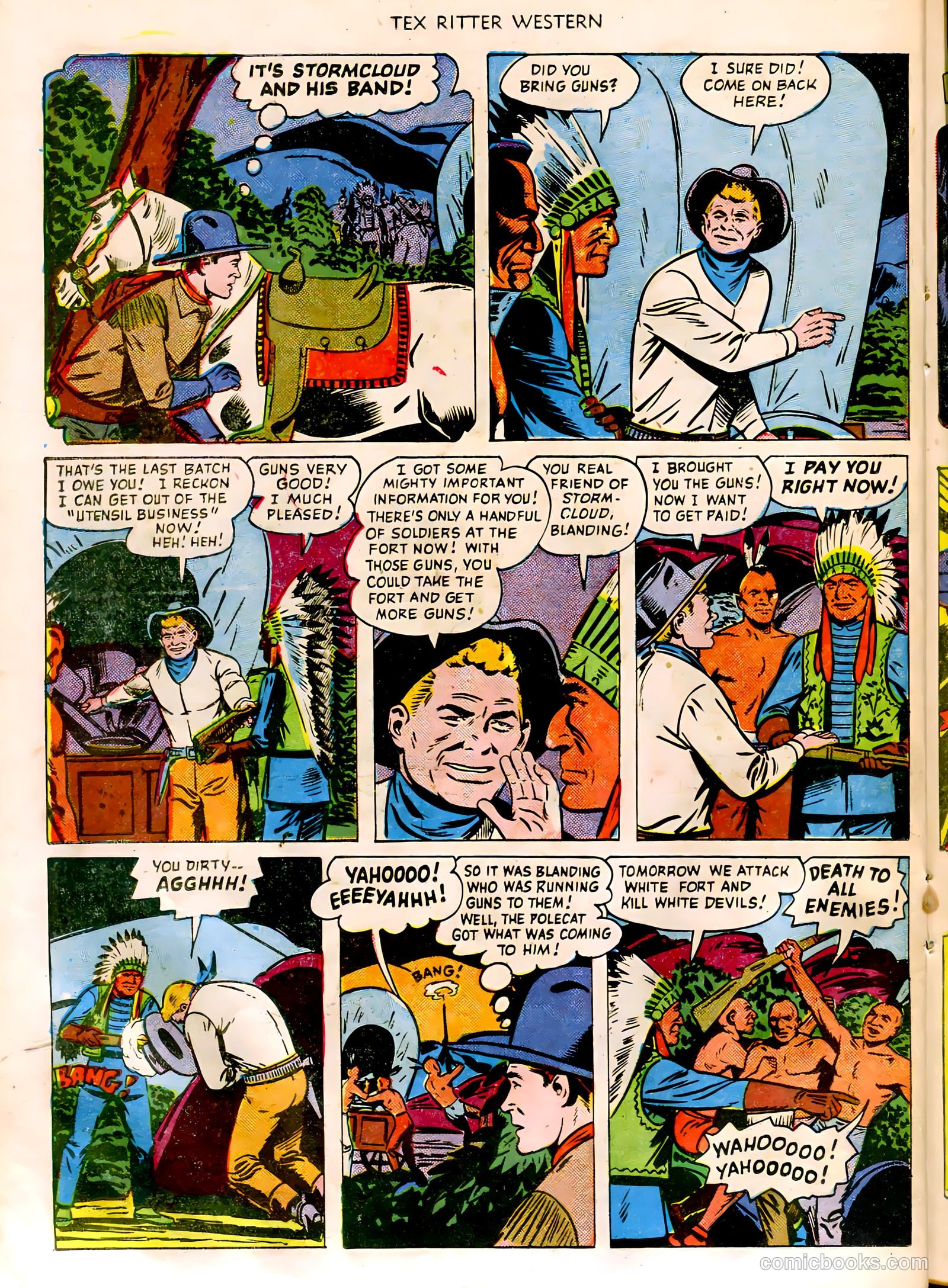Tex Ritter Western #3 (1951) — page 22 of 36