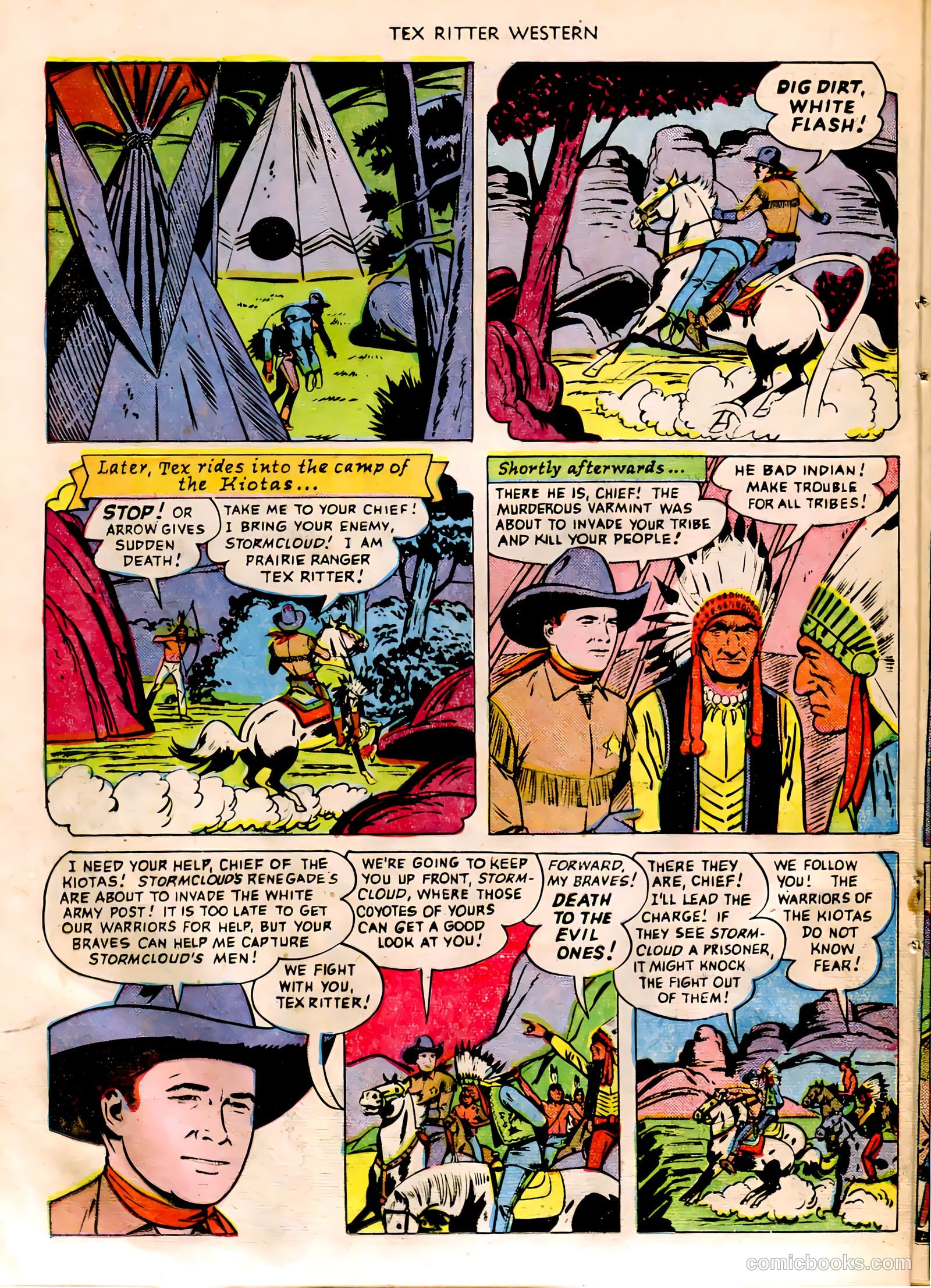 Tex Ritter Western #3 (1951) — page 24 of 36