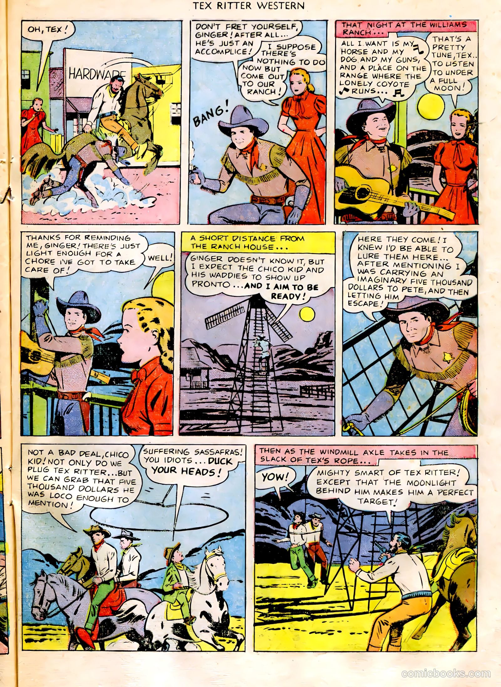 Tex Ritter Western #3 (1951) — page 33 of 36
