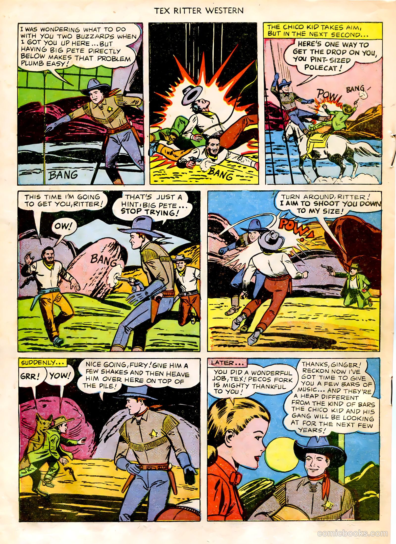 Tex Ritter Western #3 (1951) — page 34 of 36